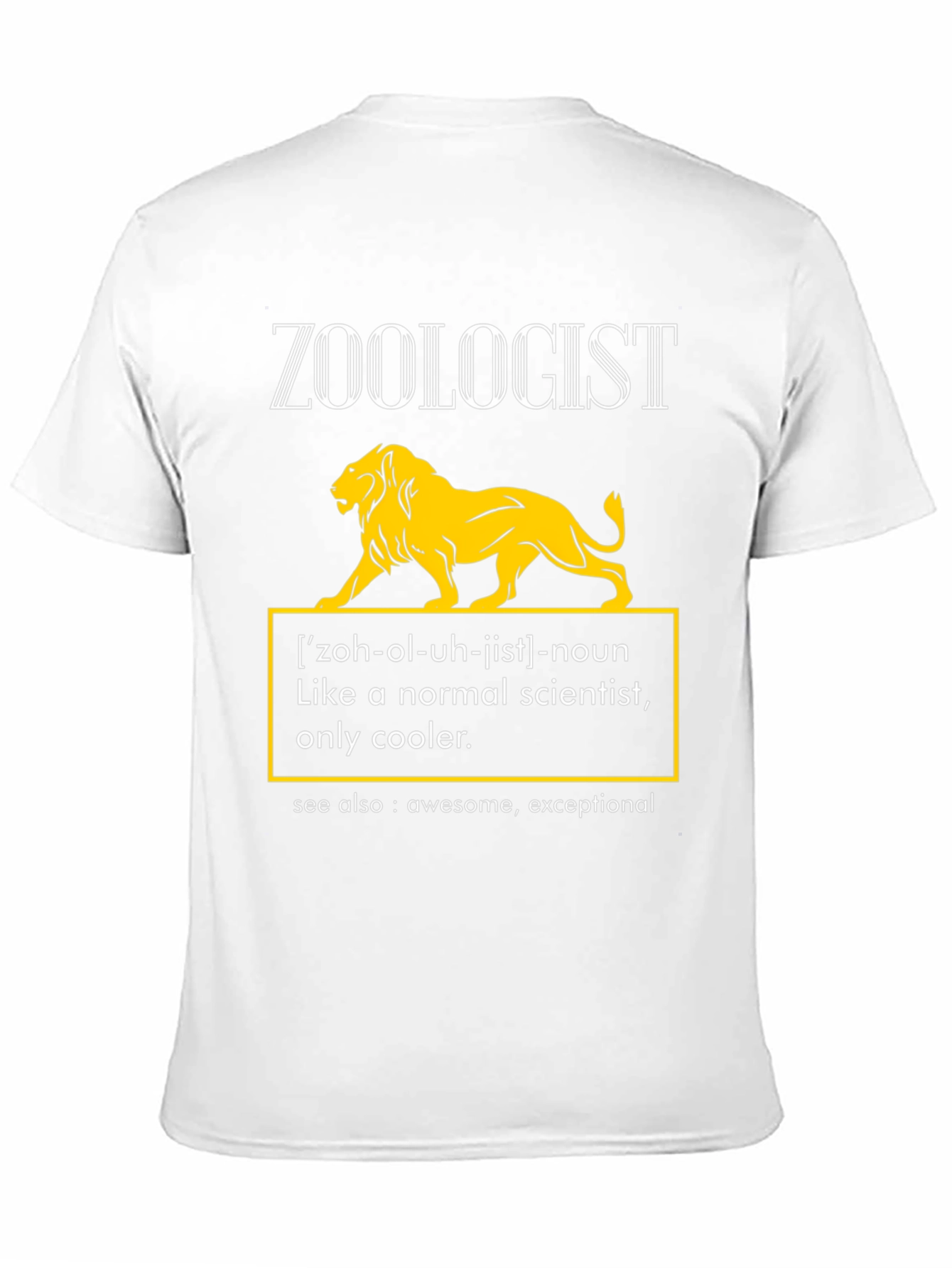 Zoologist Definition T-Shirt - Cool Science Tee