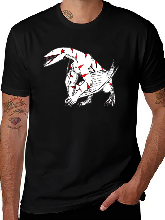 Black T-Shirt with Dragon Graphic