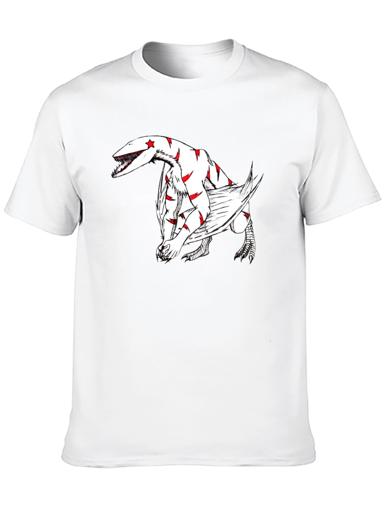 Black T-Shirt with Dragon Graphic