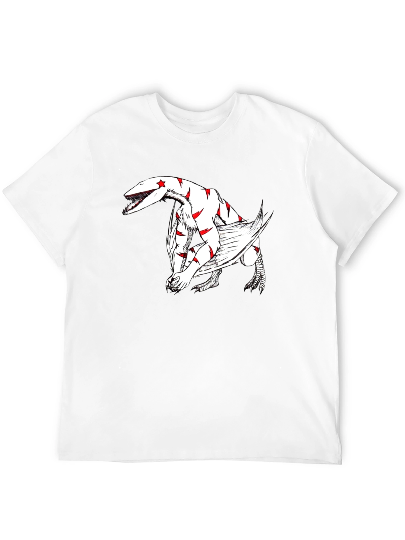 Black T-Shirt with Dragon Graphic