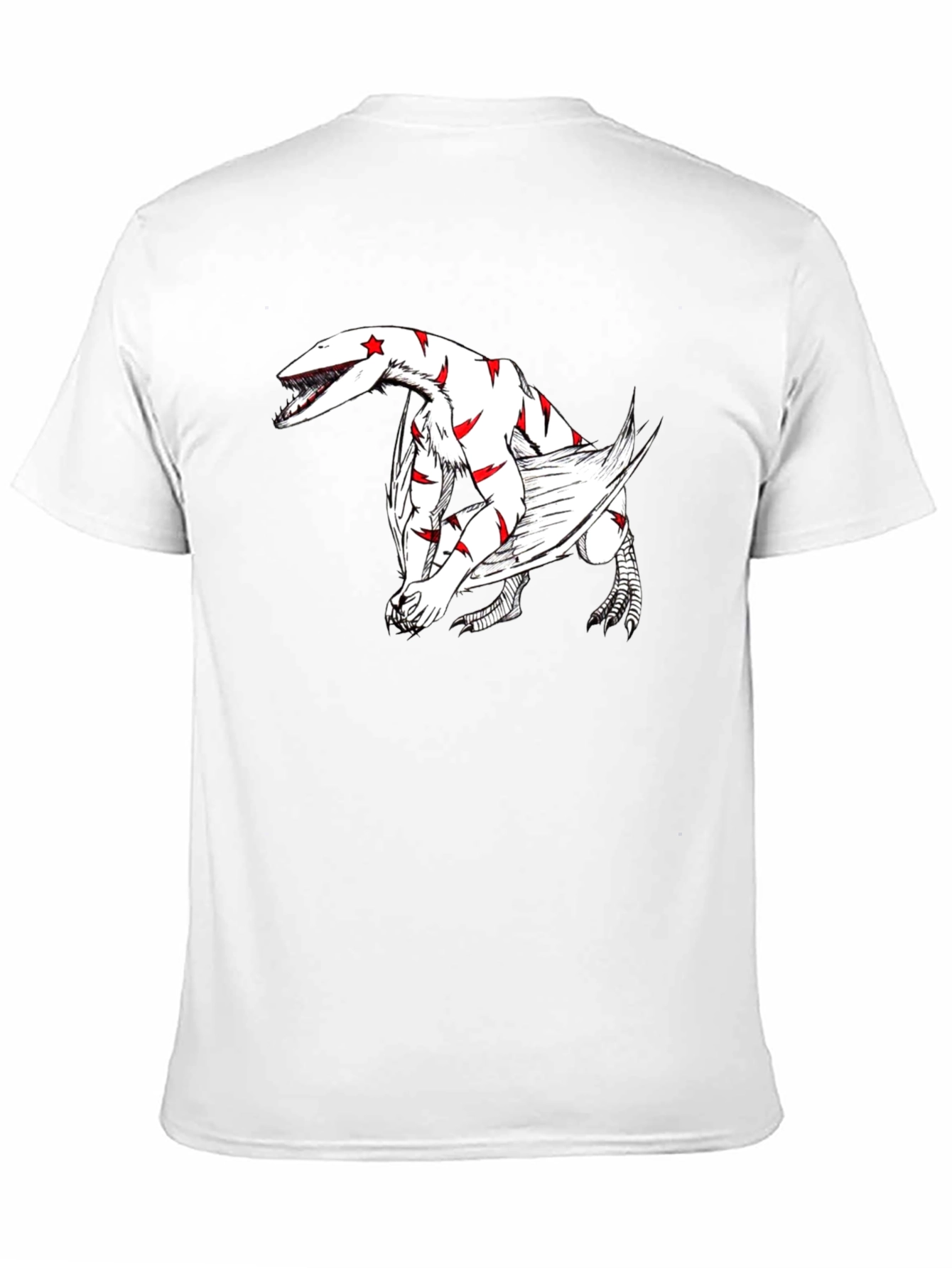 Black T-Shirt with Dragon Graphic