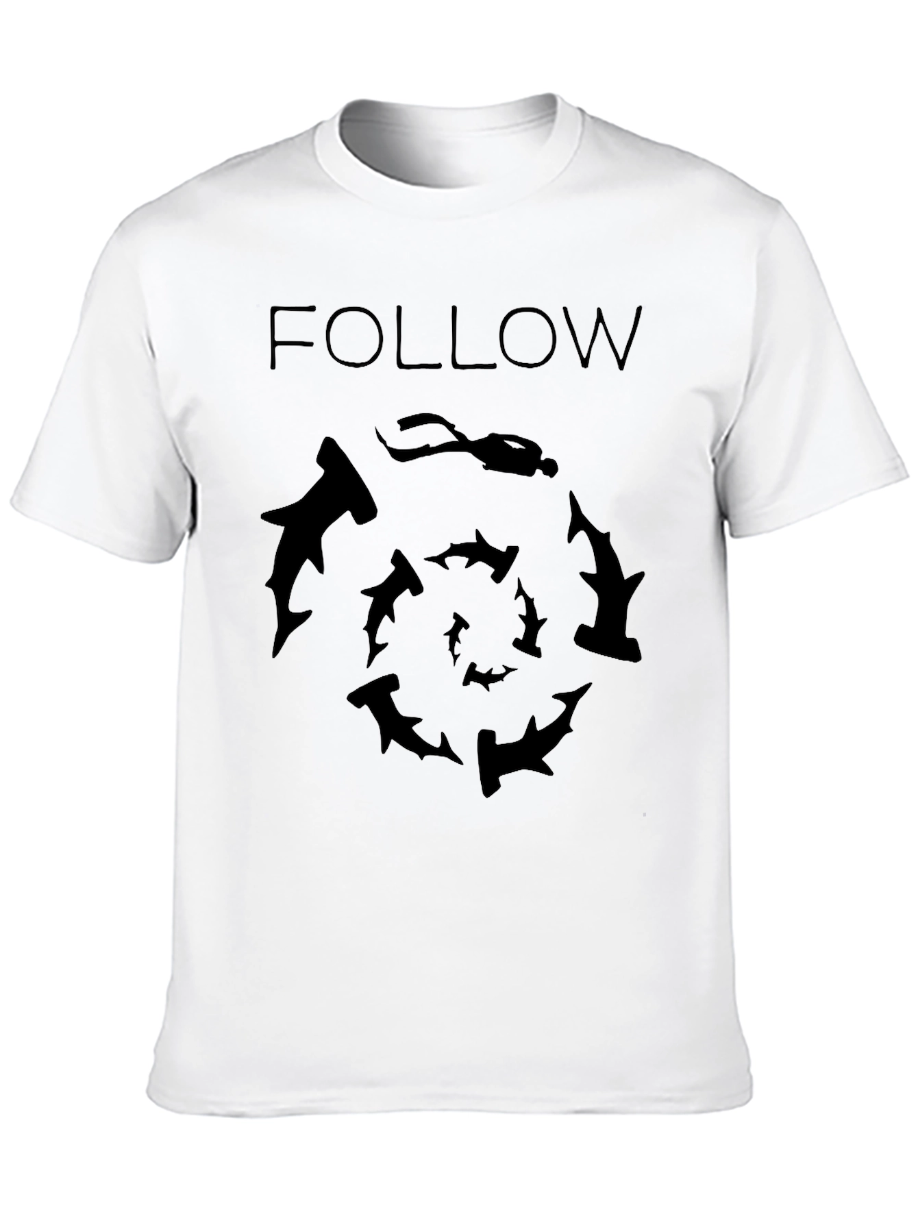 Follow Hammerheads: Graphic Black T-Shirt