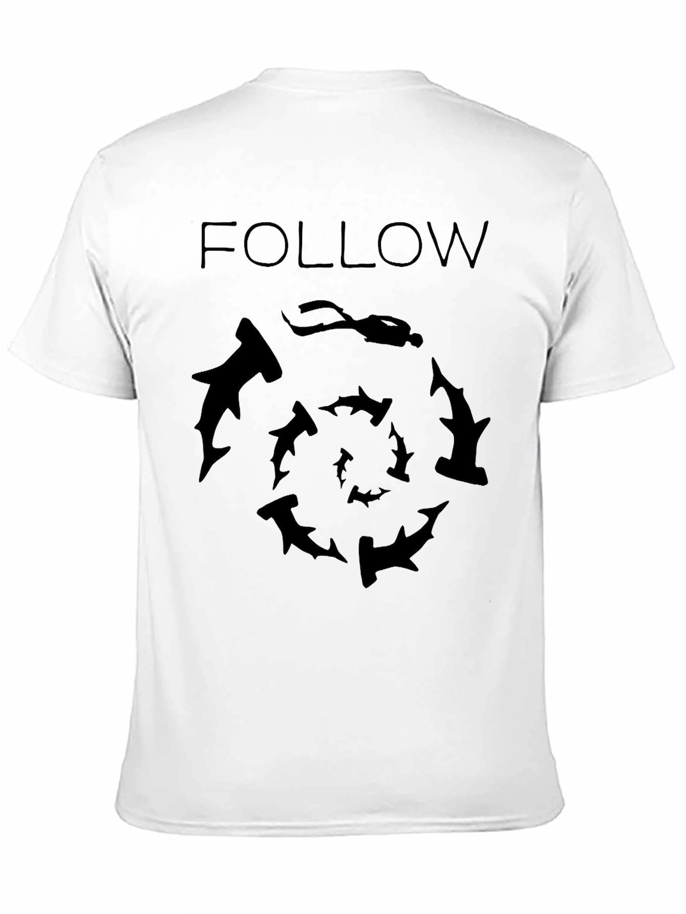 Follow Hammerheads: Graphic Black T-Shirt