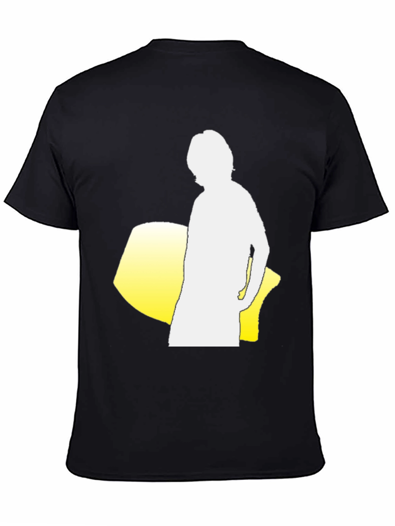 Silhouette Graphic Tee - Black Cotton Blend