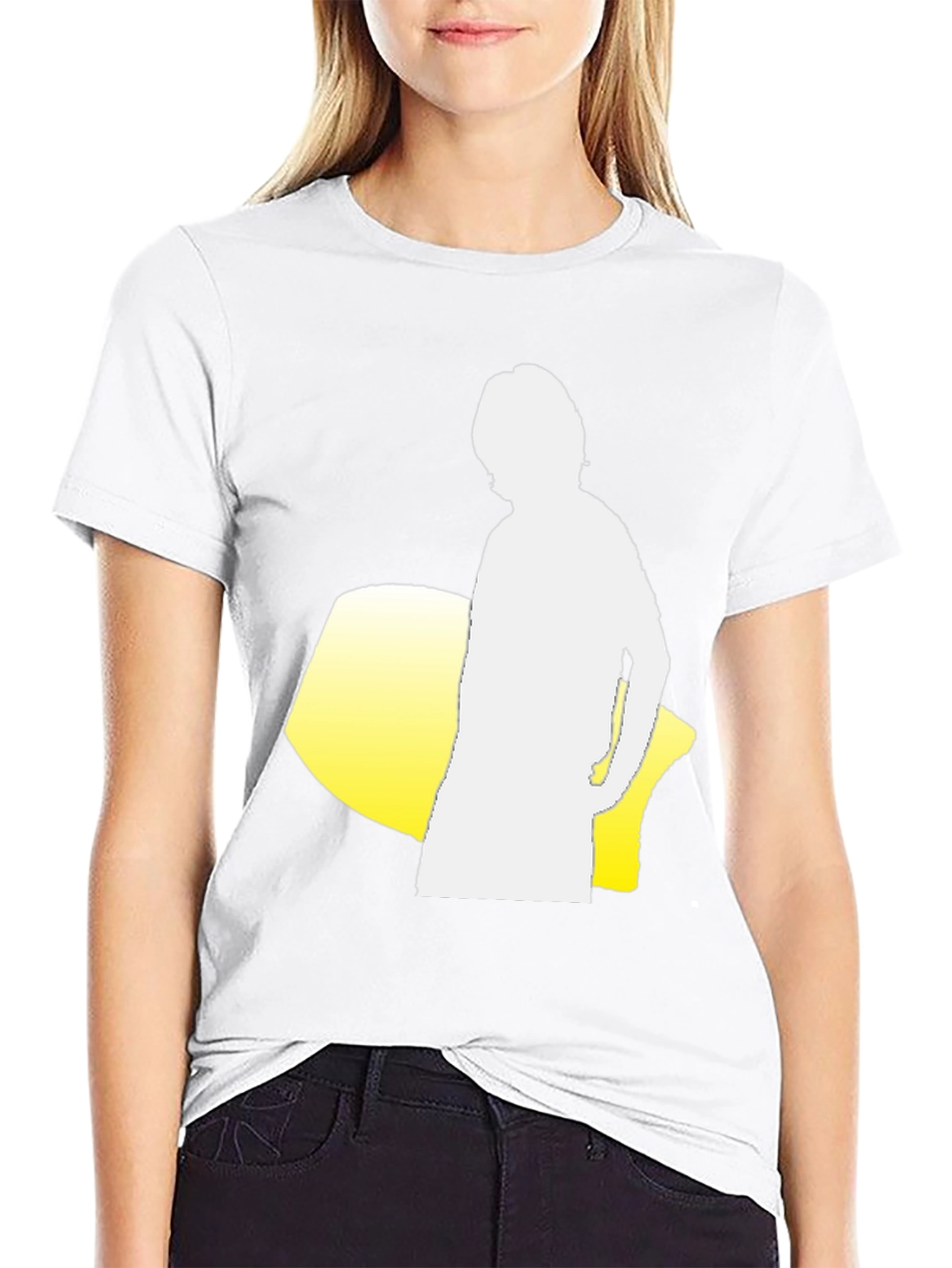Silhouette Graphic Tee - Black Cotton Blend