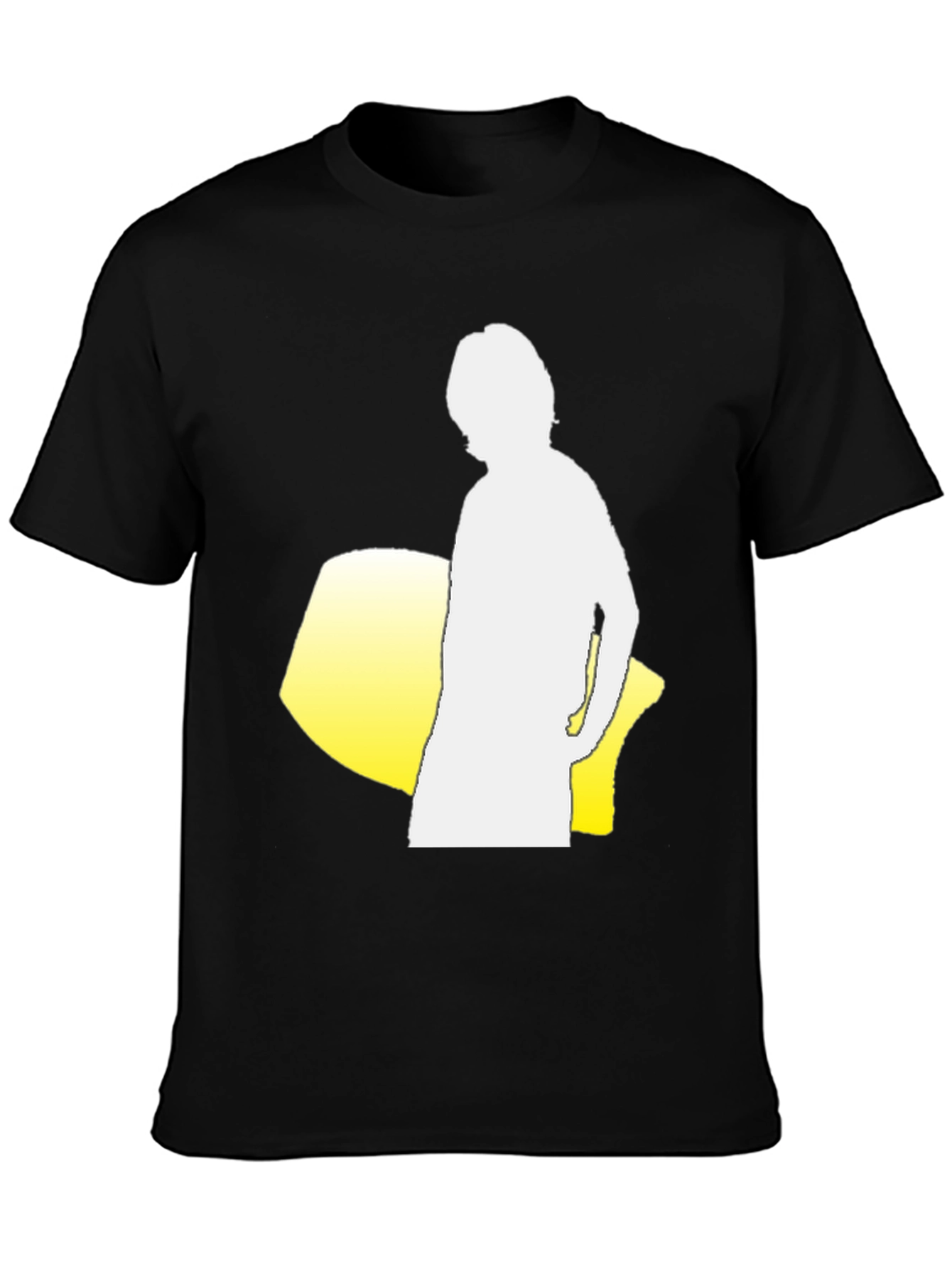 Silhouette Graphic Tee - Black Cotton Blend