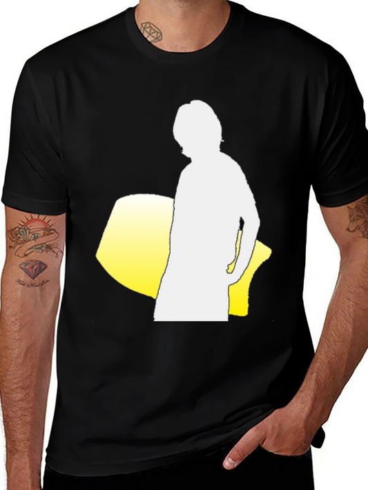 Silhouette Graphic Tee - Black Cotton Blend