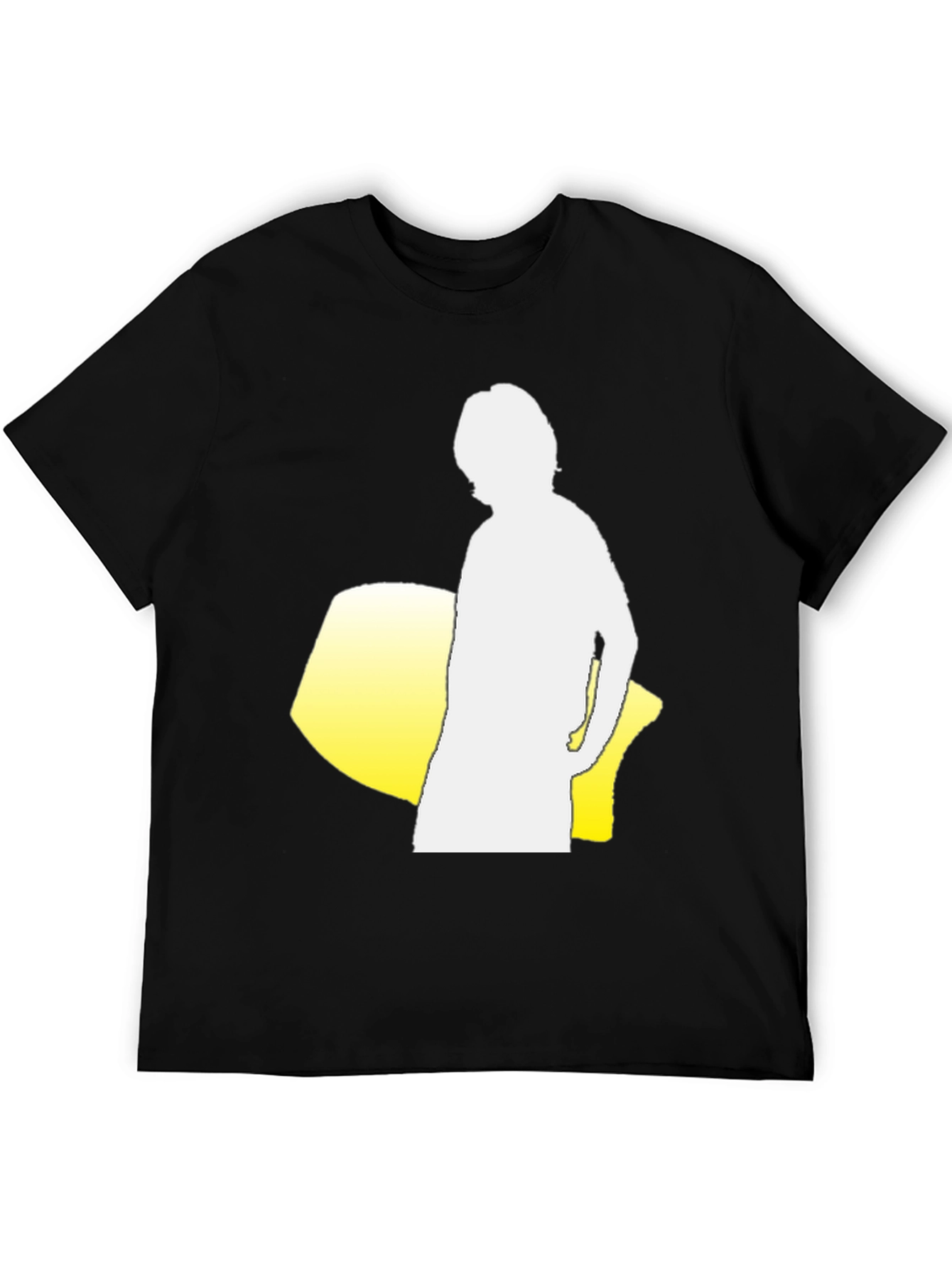 Silhouette Graphic Tee - Black Cotton Blend