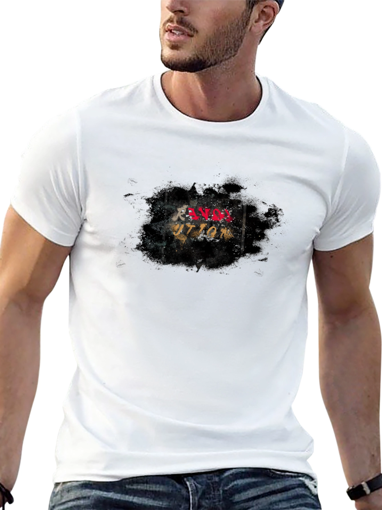 Ravos Uttam Graphic Black T-Shirt