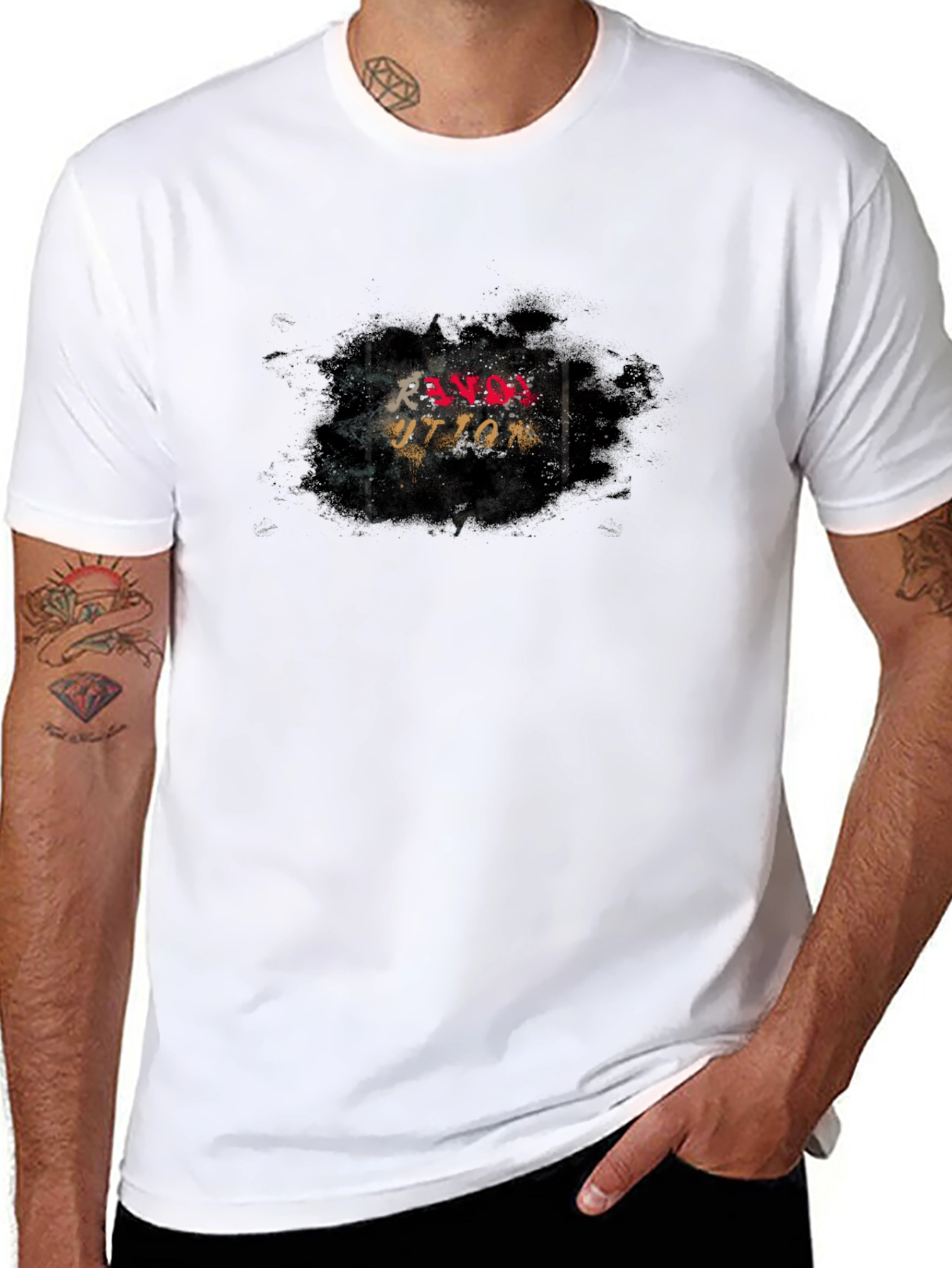 Ravos Uttam Graphic Black T-Shirt