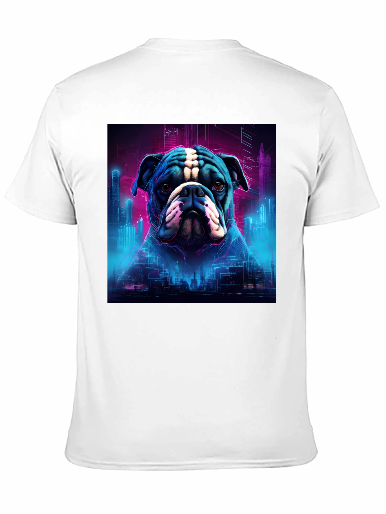 Cyberpunk Bulldog Graphic Tee