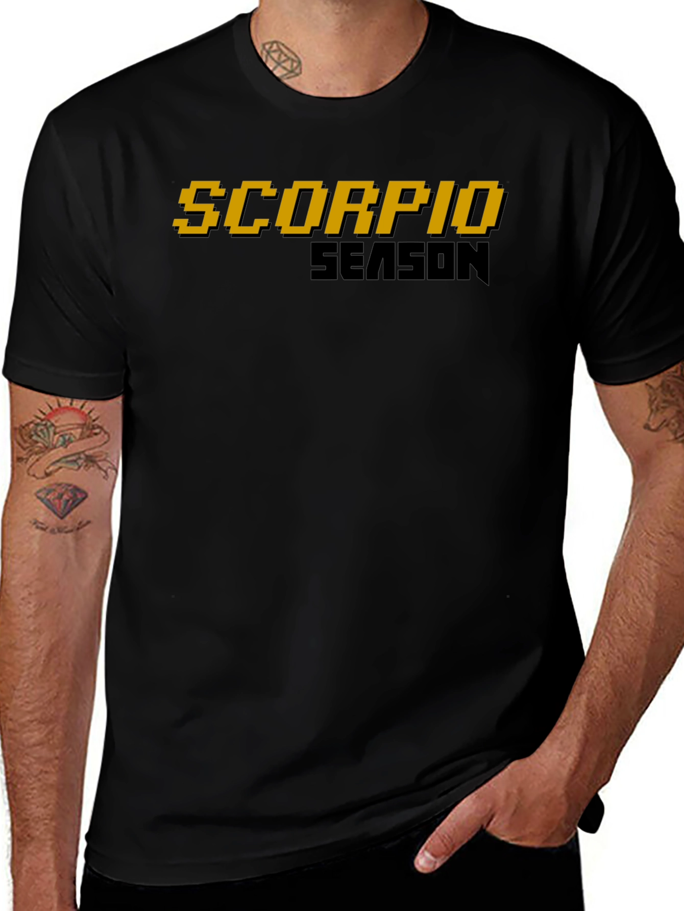 Scorpio Season Graphic T-Shirt - Black