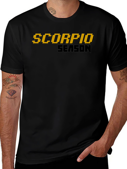 Scorpio Season Graphic T-Shirt - Black