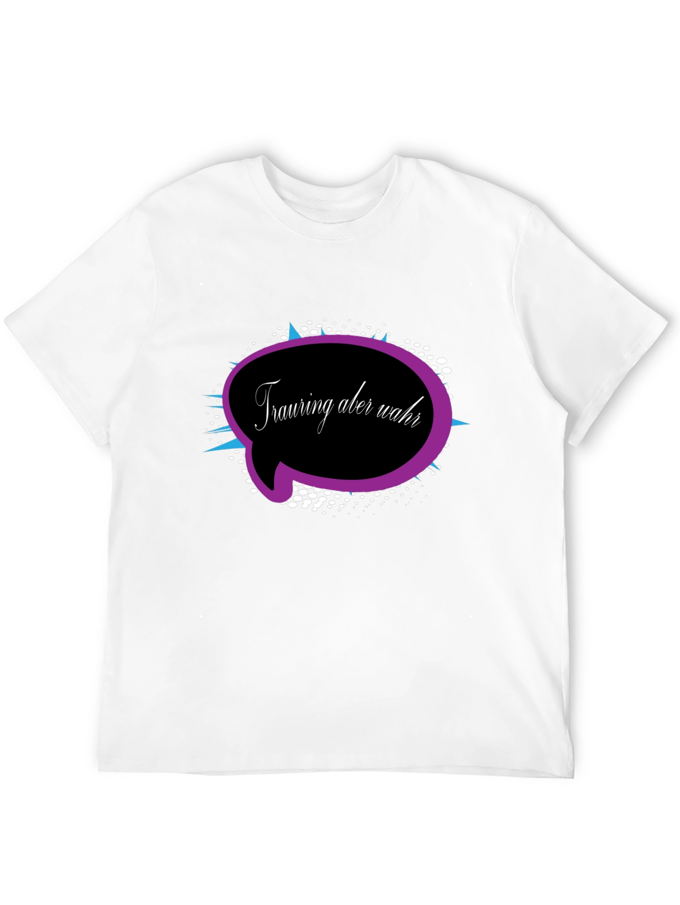 Trauring Aber Wahr Graphic Tee - Black Cotton Blend