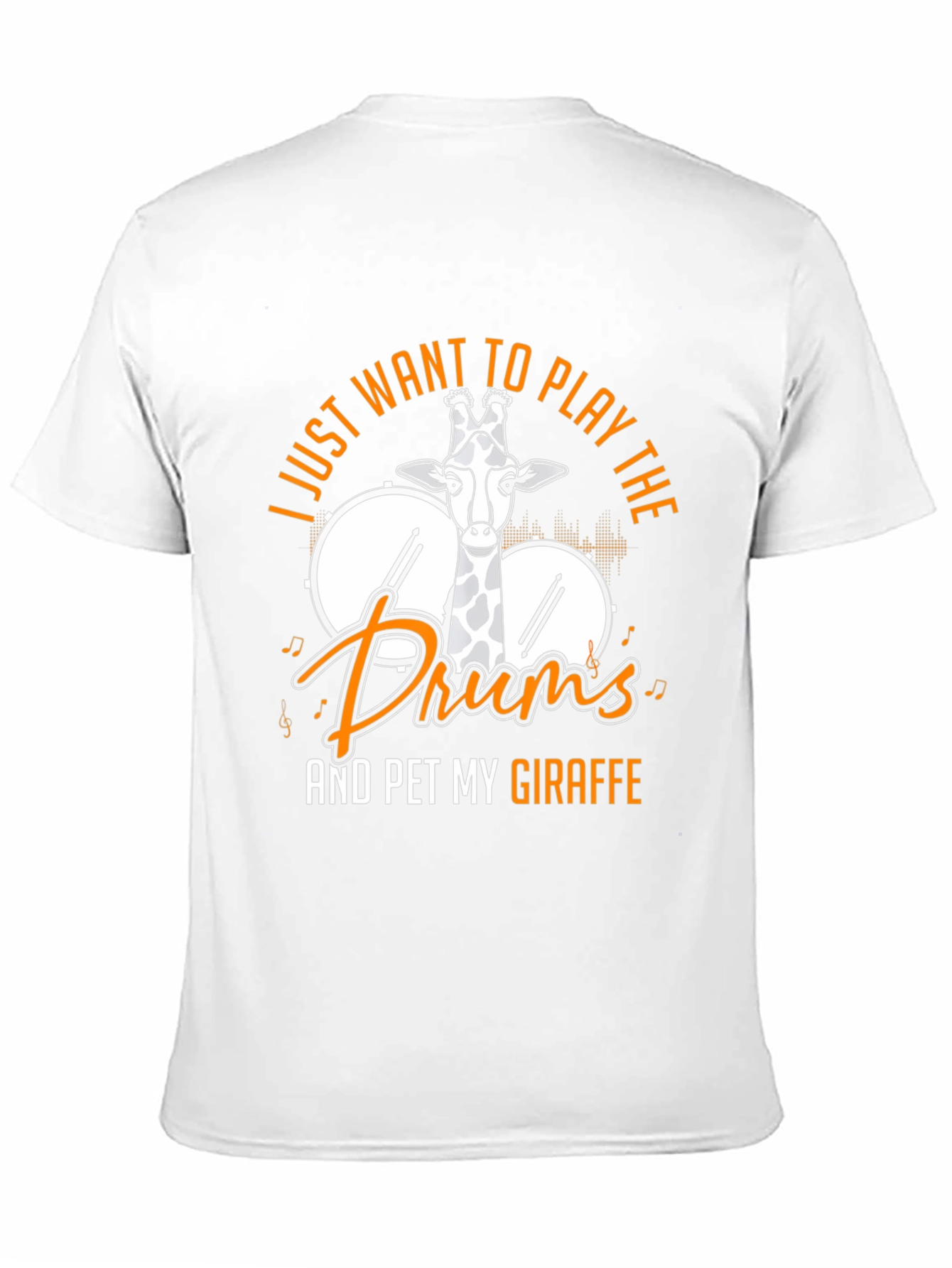 Giraffe Drummer Graphic Tee - Play the Drums