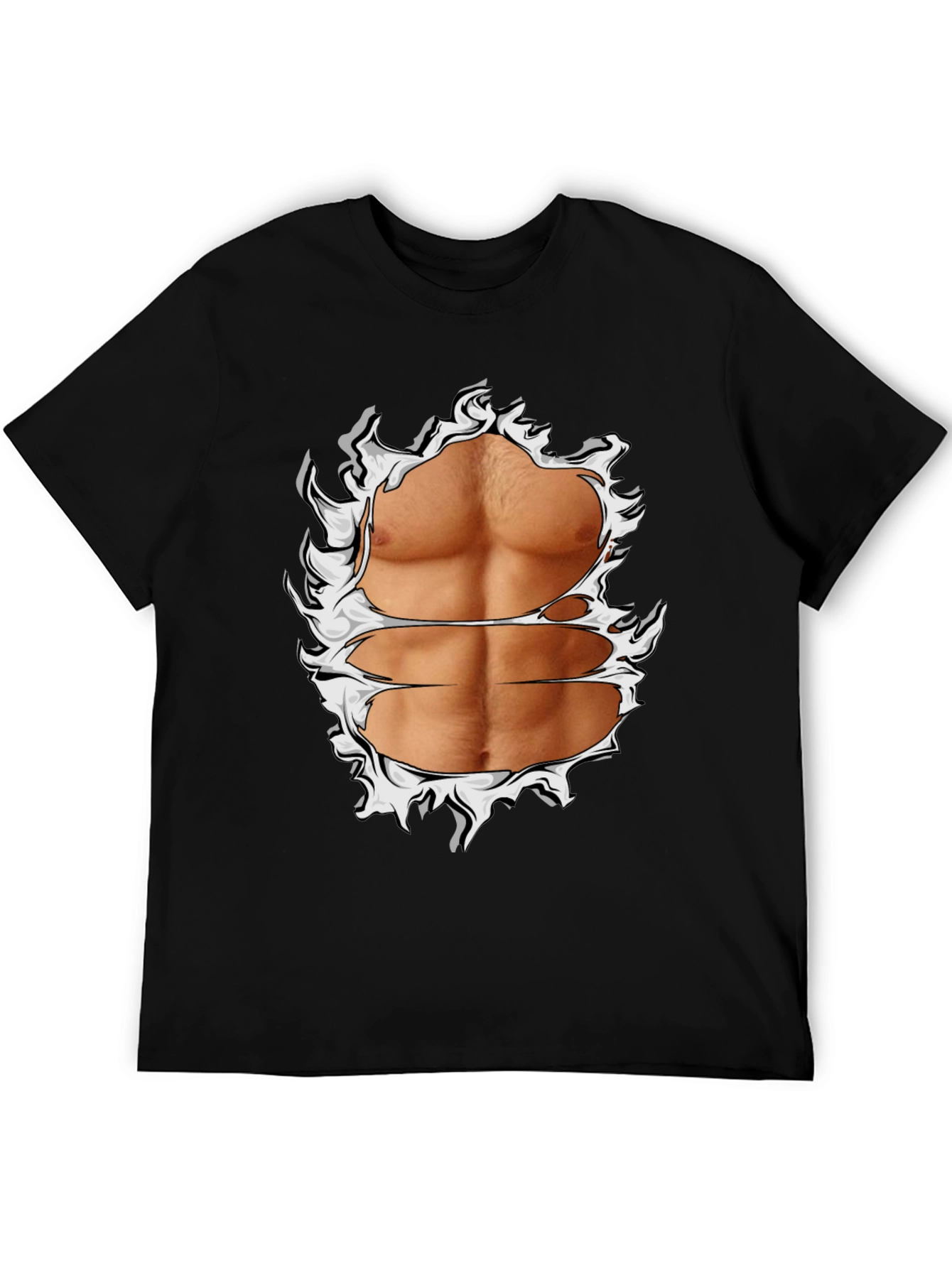 Ripped Abs Graphic T-Shirt