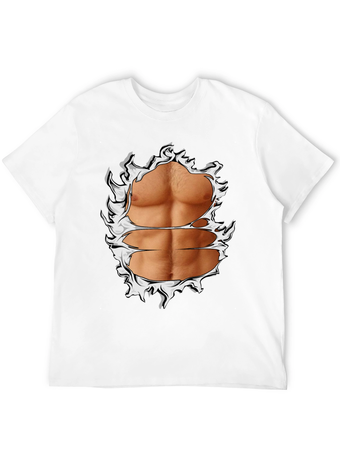 Ripped Abs Graphic T-Shirt