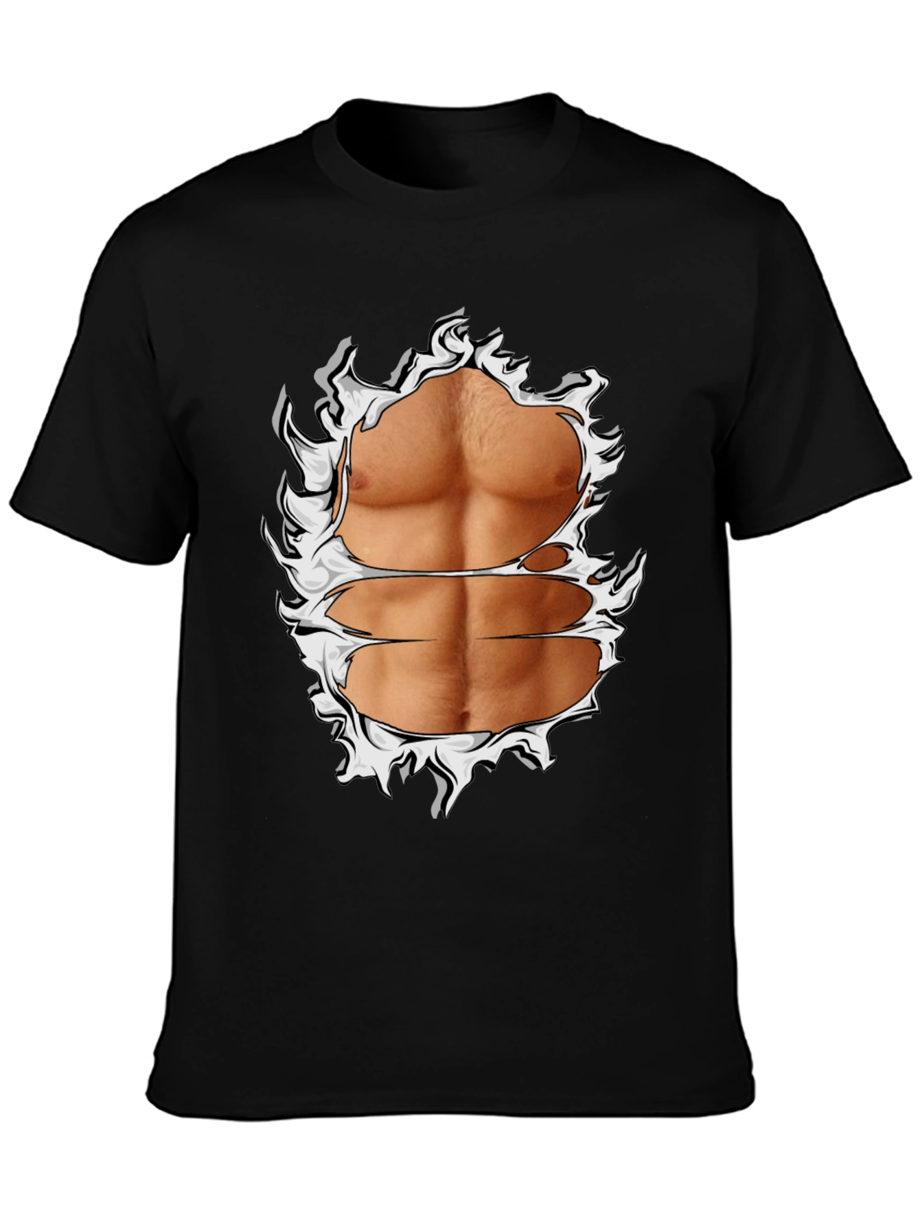 Ripped Abs Graphic T-Shirt