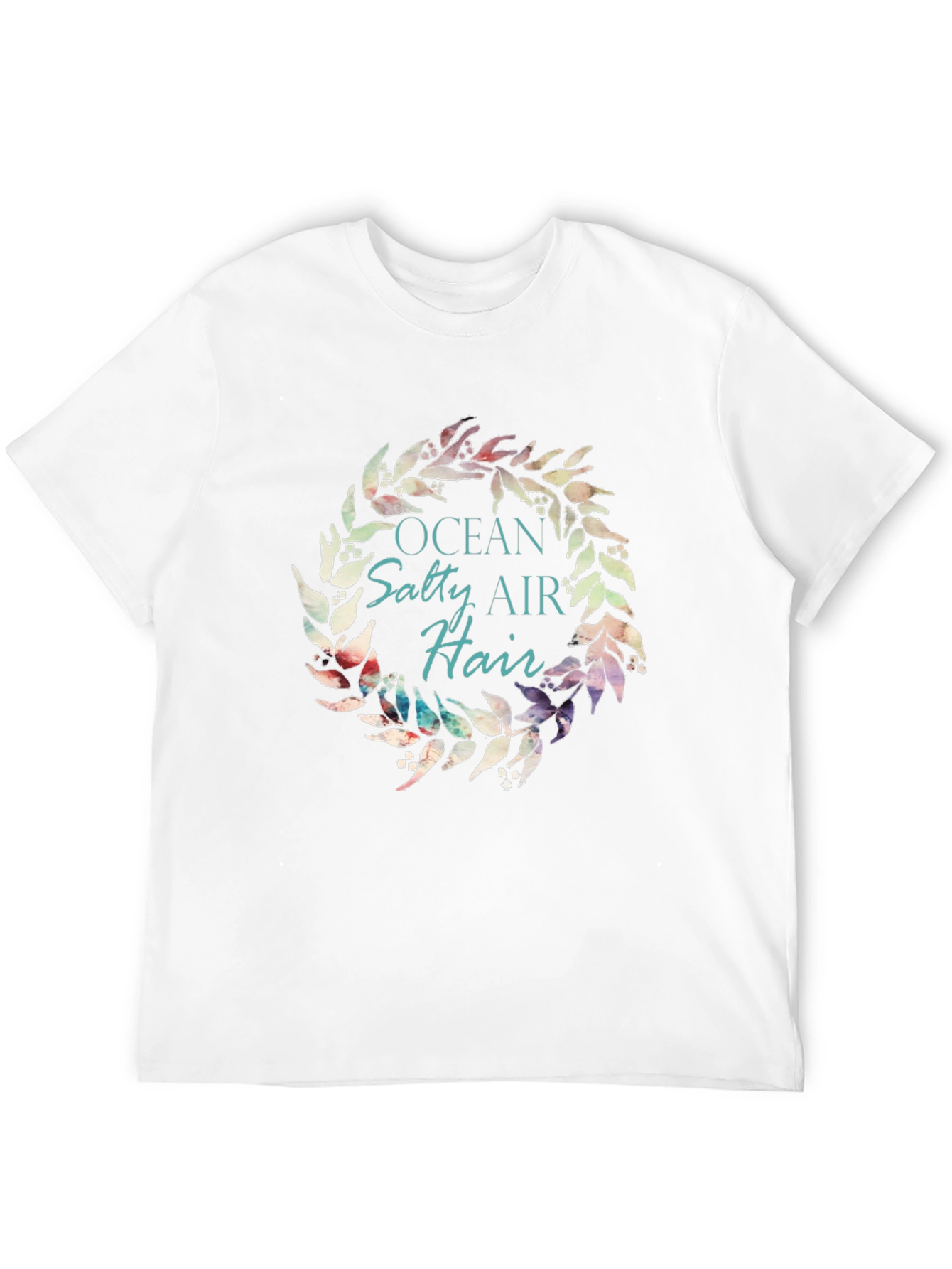 Ocean Salty Air Hair Wreath Black T-Shirt