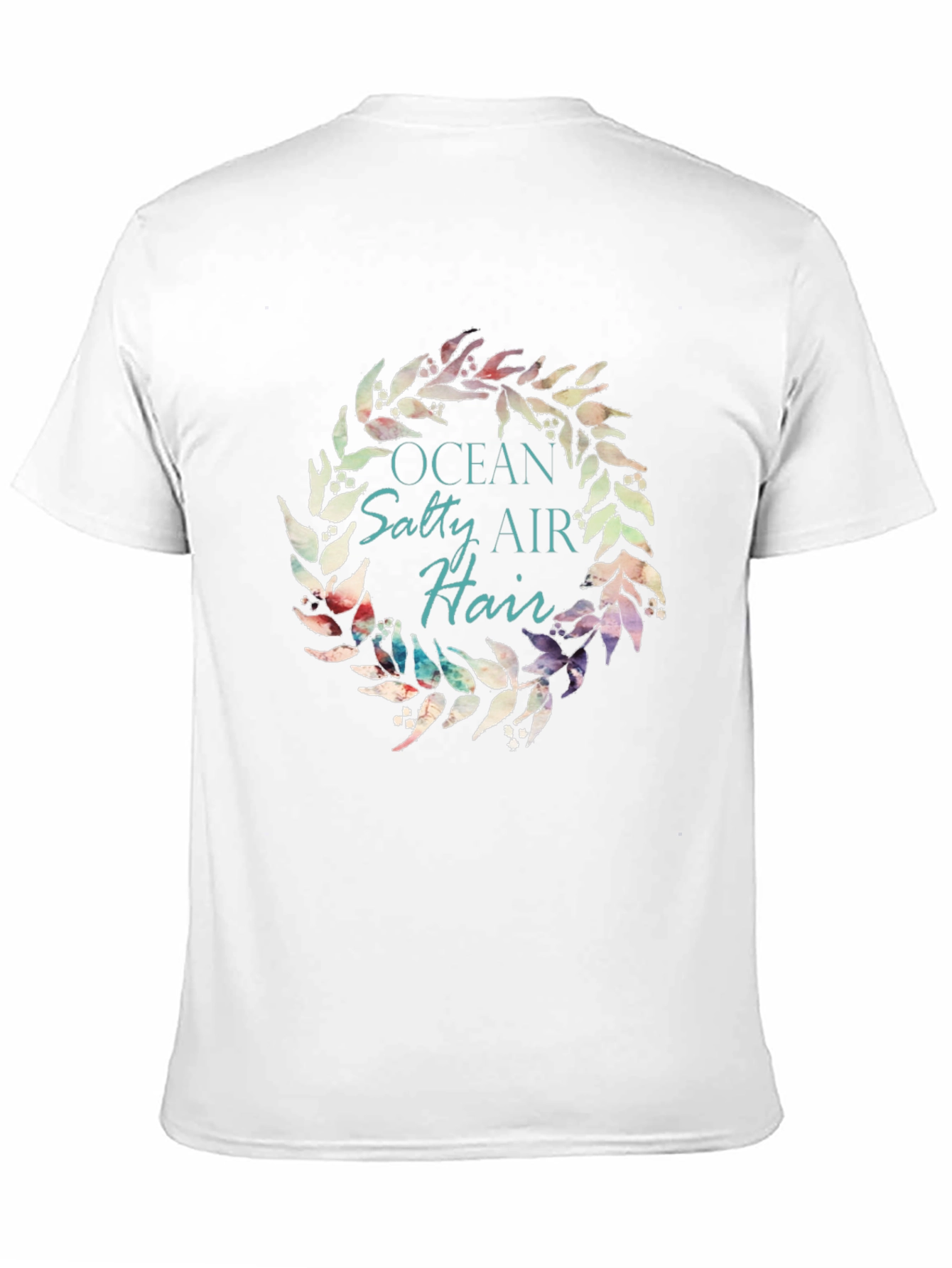 Ocean Salty Air Hair Wreath Black T-Shirt