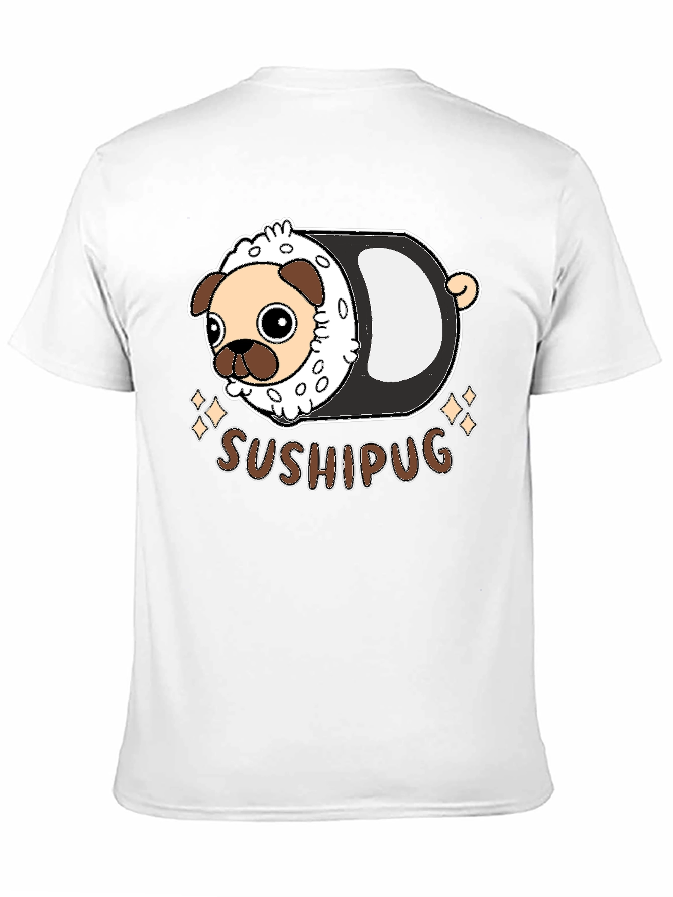 Sushi Pug Graphic T-Shirt
