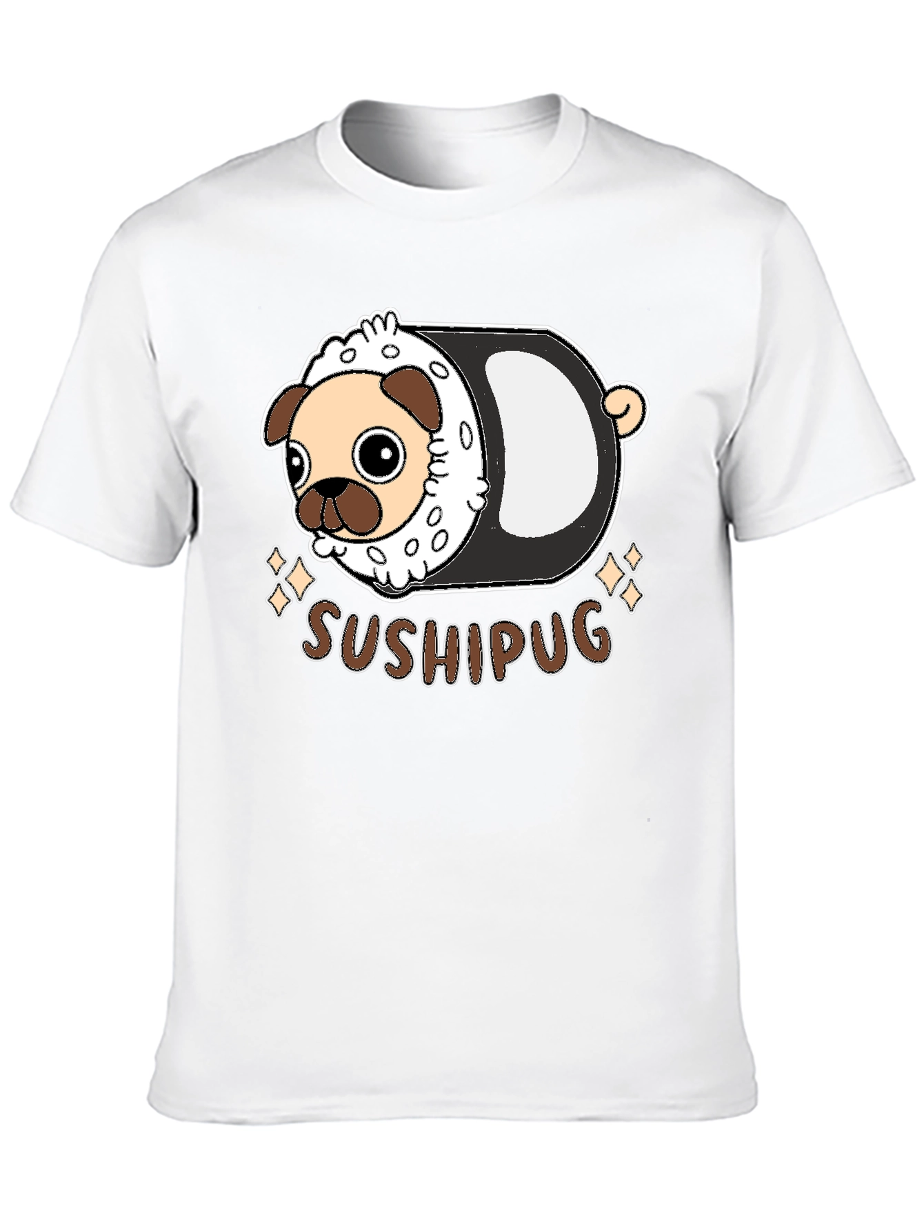 Sushi Pug Graphic T-Shirt