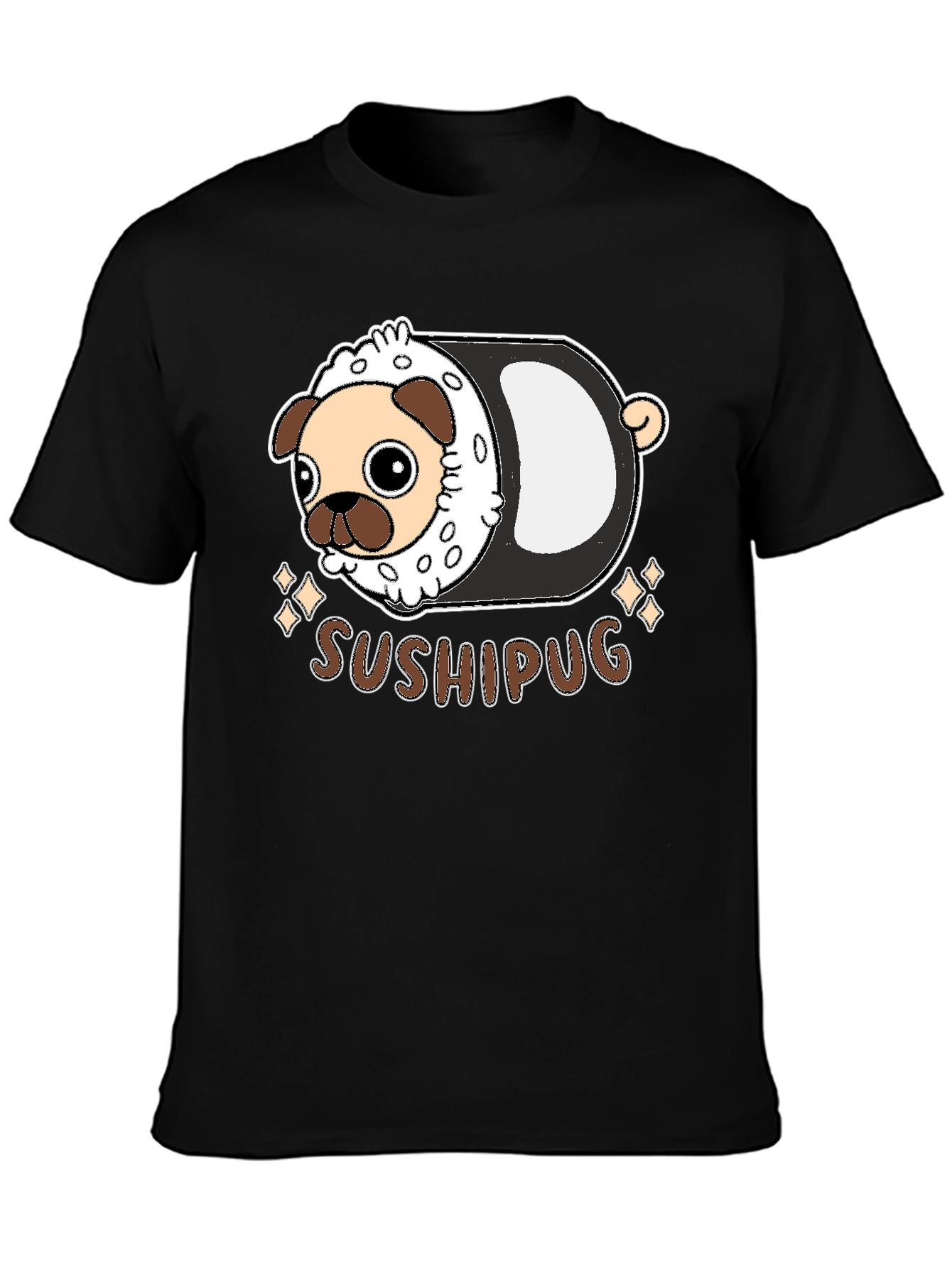 Sushi Pug Graphic T-Shirt