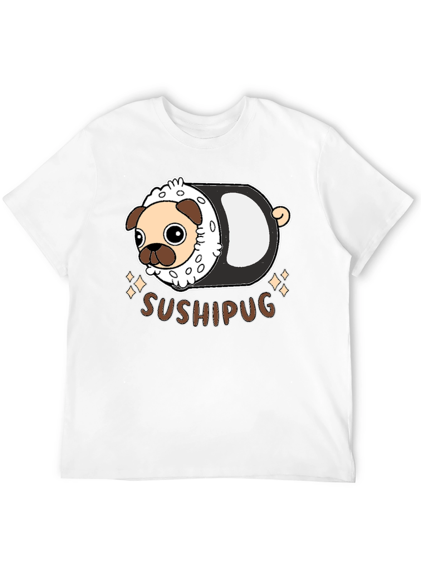 Sushi Pug Graphic T-Shirt