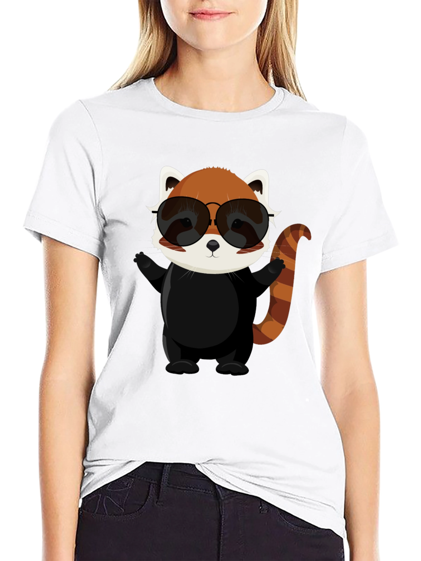 Cool Red Panda Graphic Tee