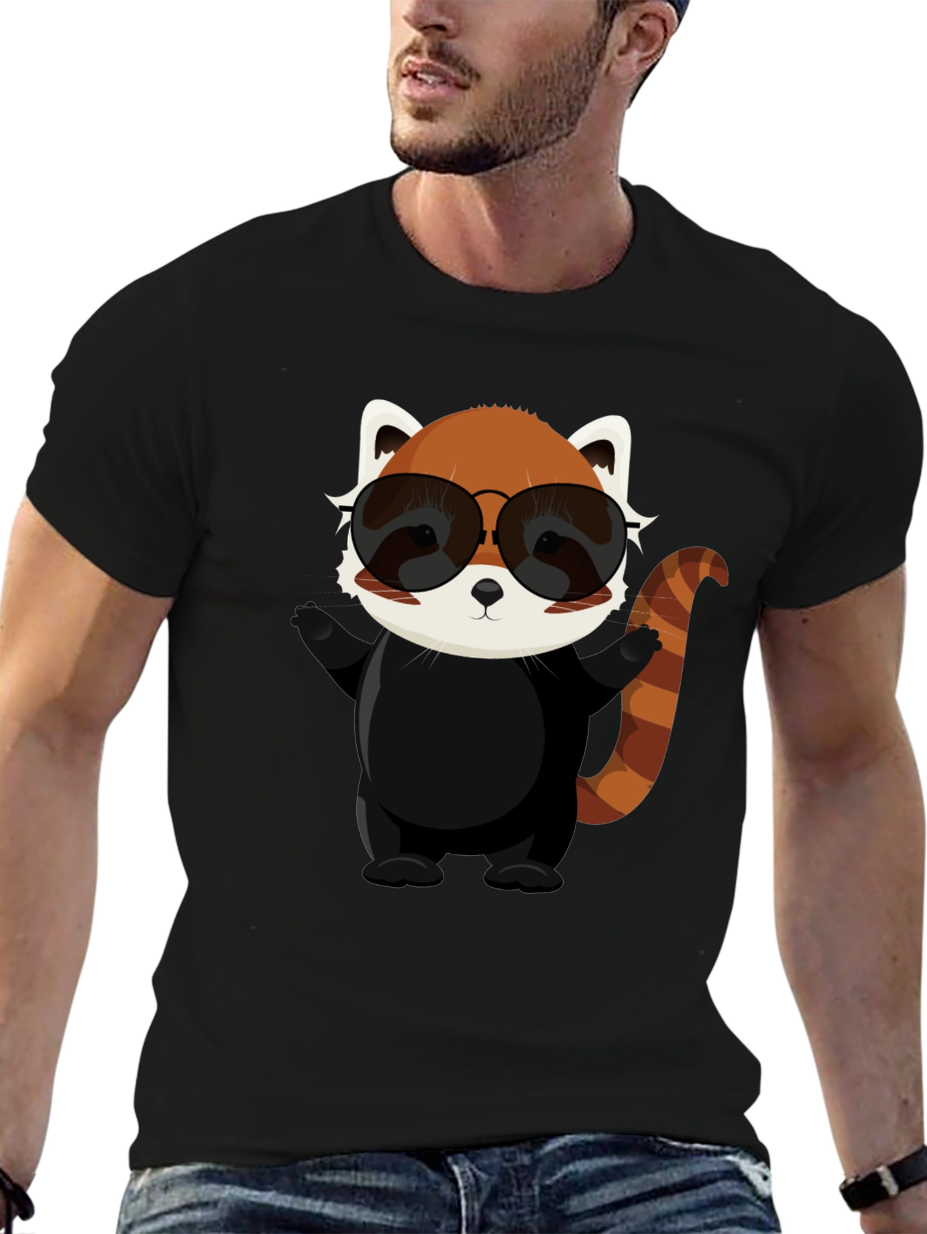 Cool Red Panda Graphic Tee