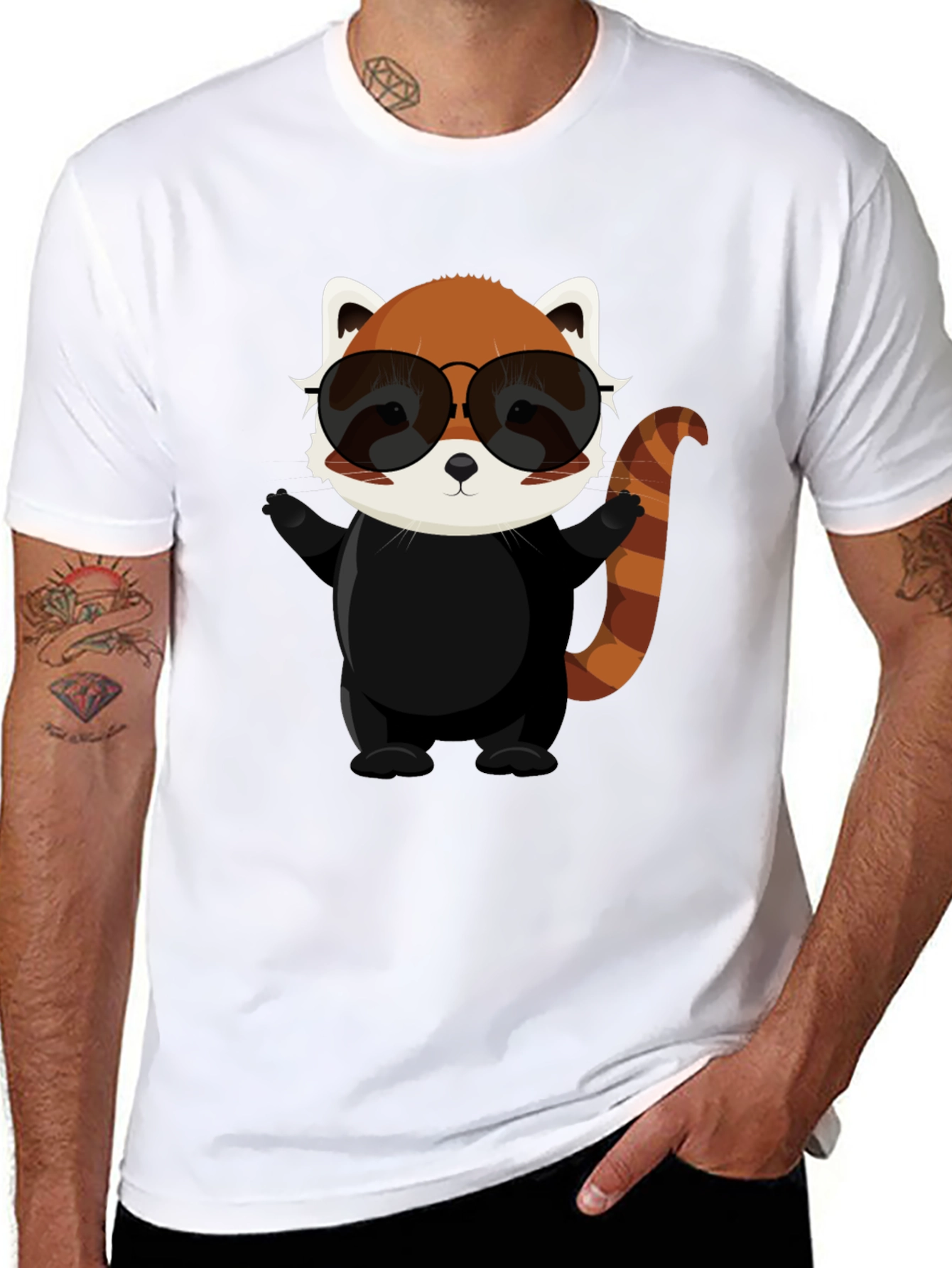Cool Red Panda Graphic Tee