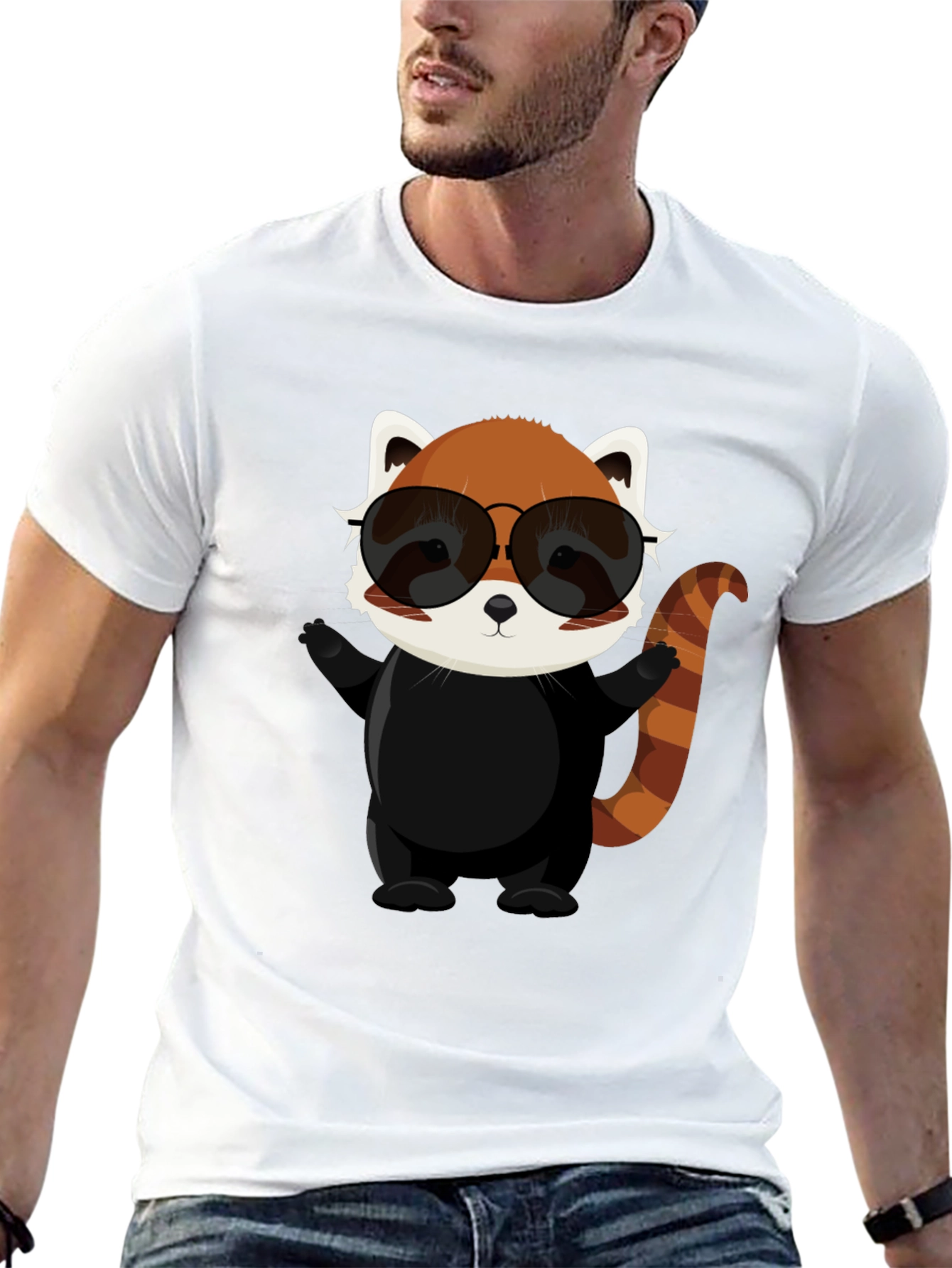 Cool Red Panda Graphic Tee