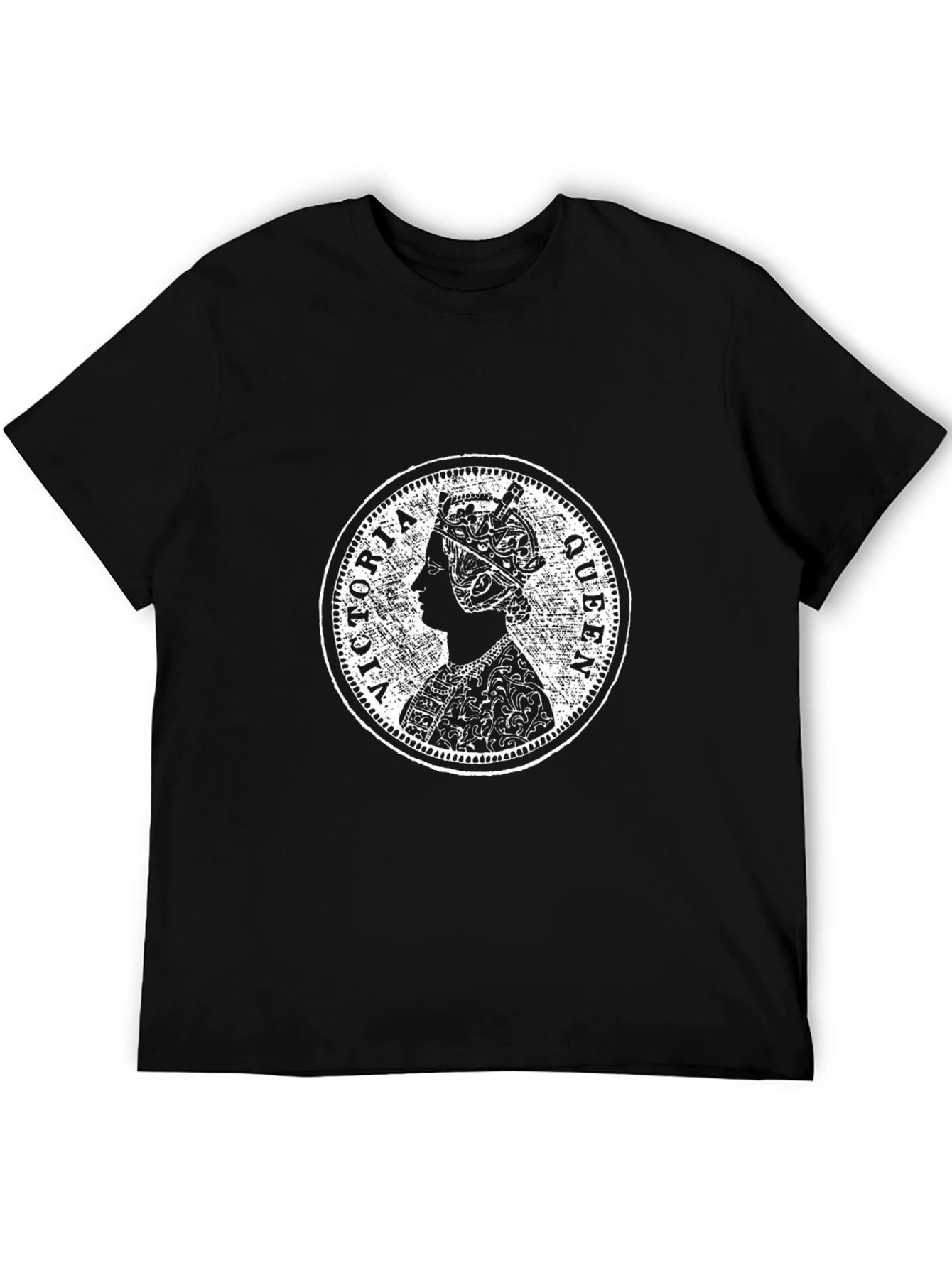 Queen Victoria T-Shirt - Black Cotton Tee