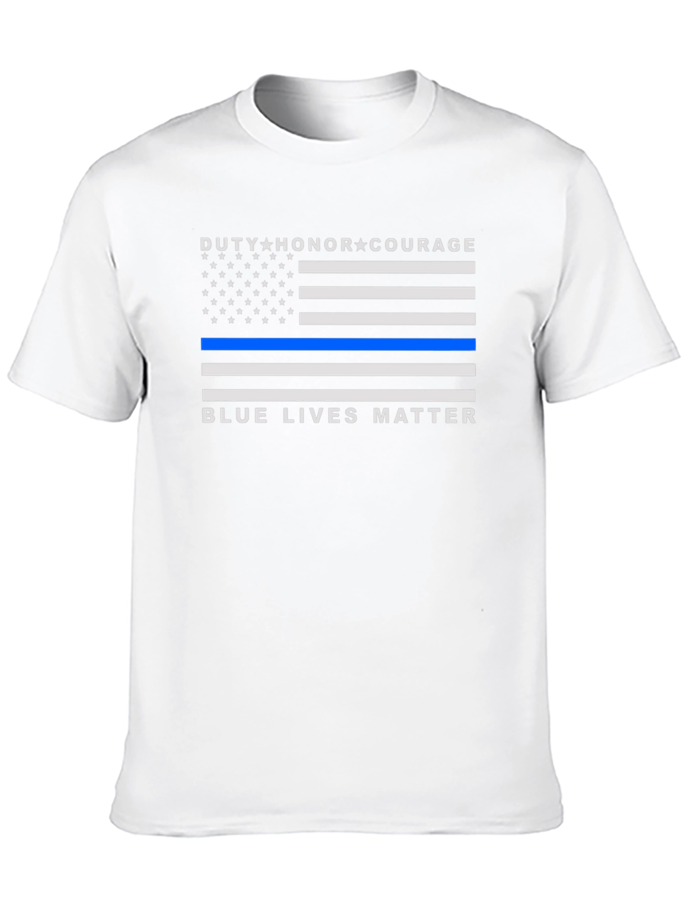 Duty Honor Courage Blue Lives Matter T-Shirt