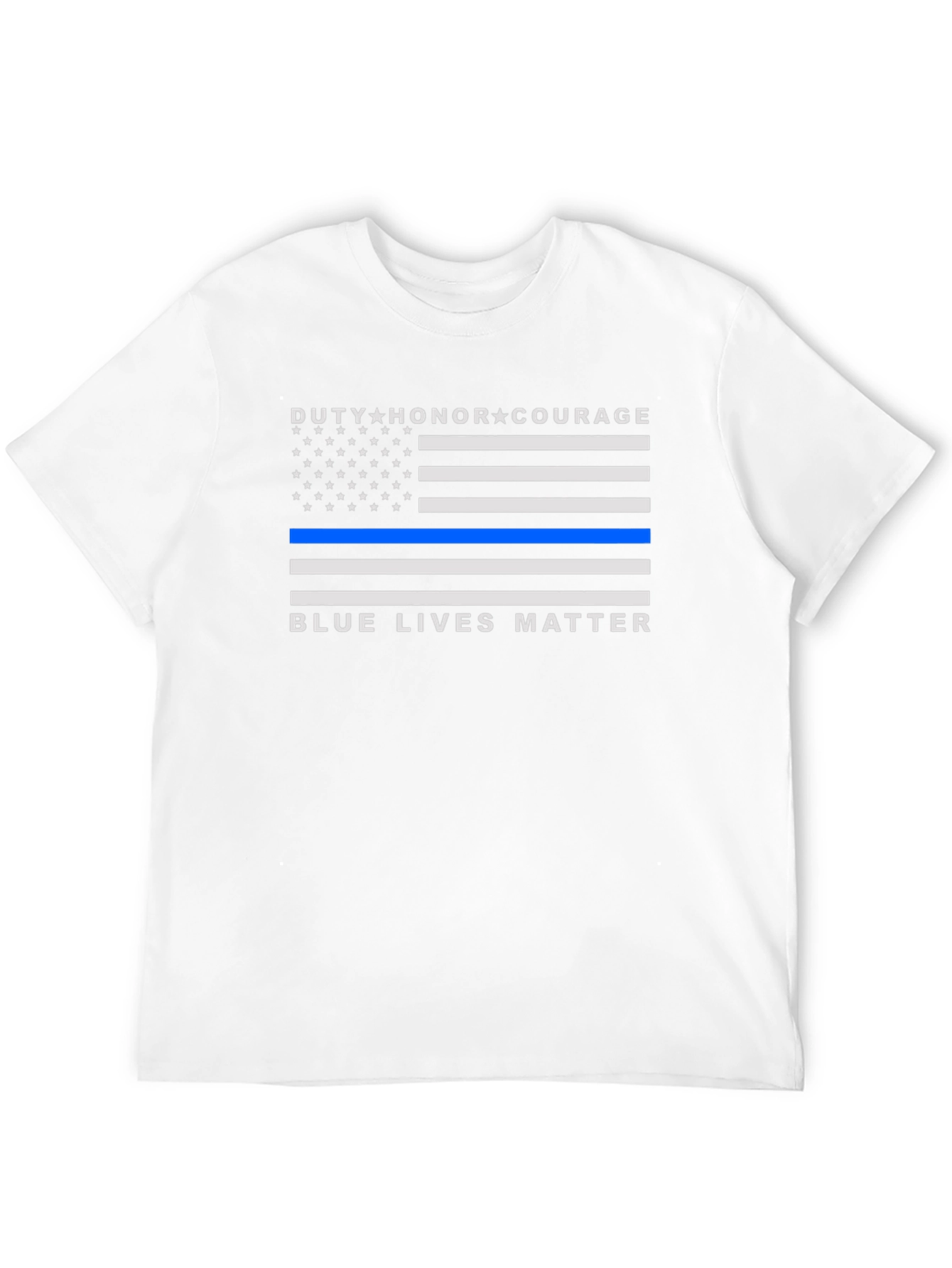 Duty Honor Courage Blue Lives Matter T-Shirt