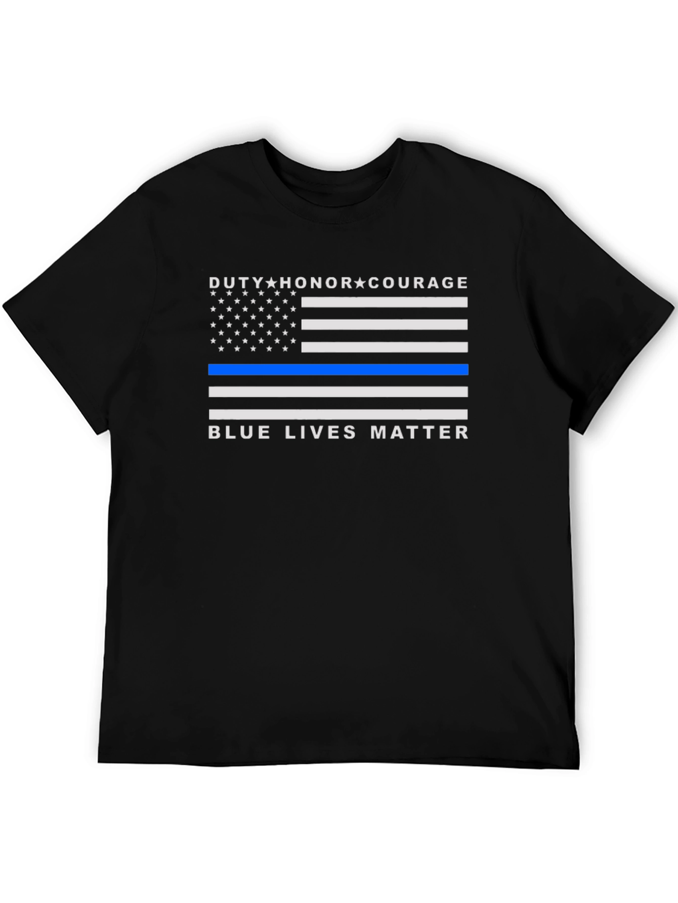 Duty Honor Courage Blue Lives Matter T-Shirt