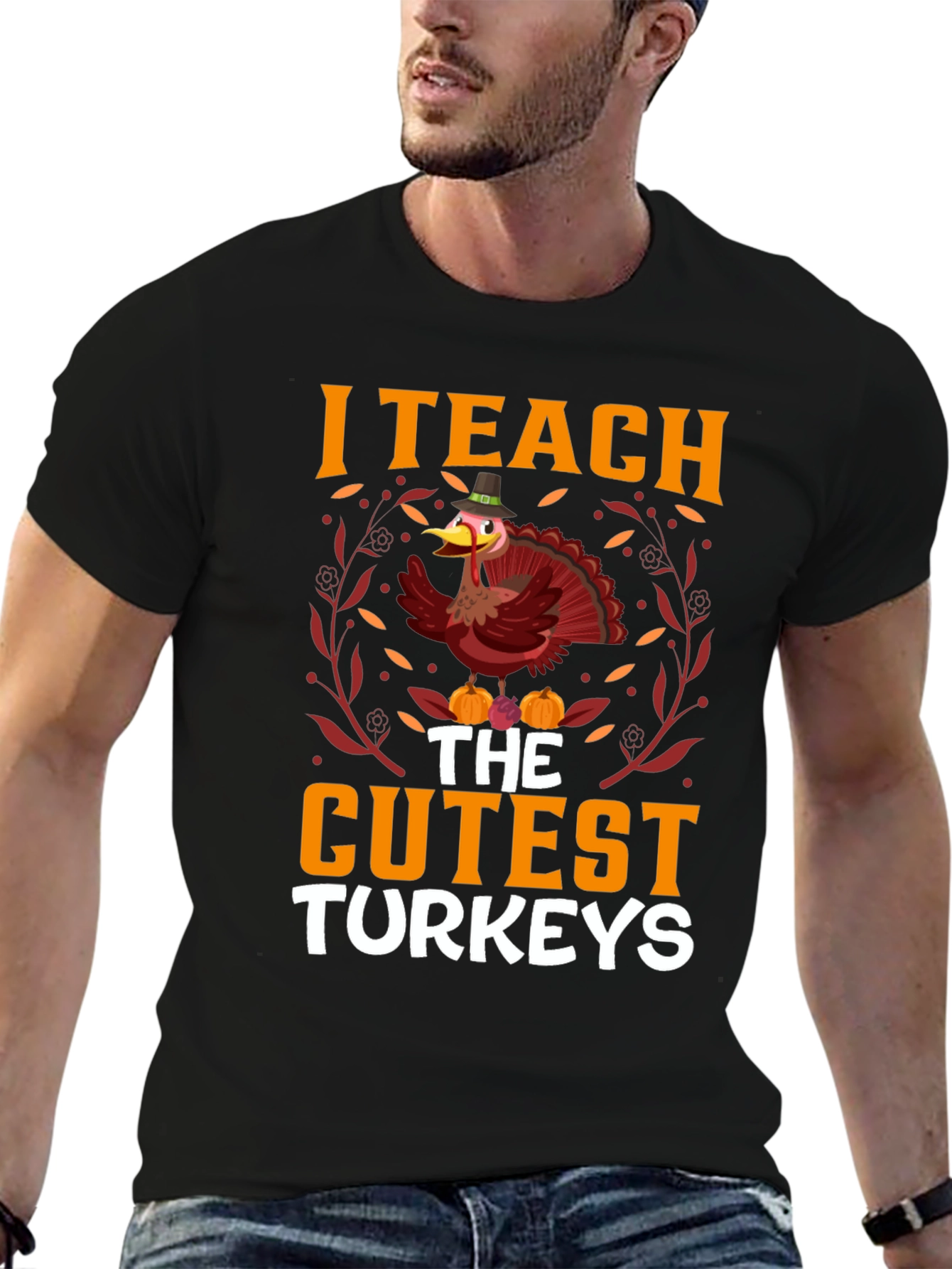 I Teach the Cutest Turkeys T-Shirt Thanksgiving Tee