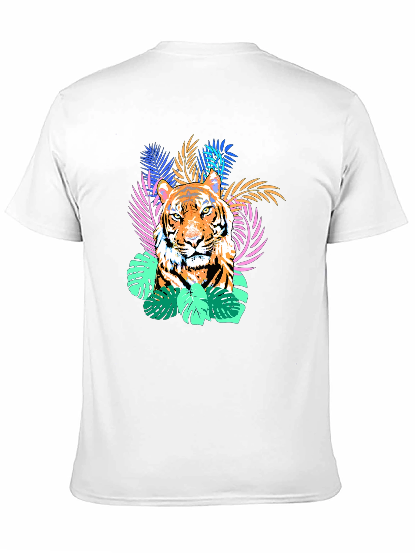 Tiger Graphic Print Tee - Black