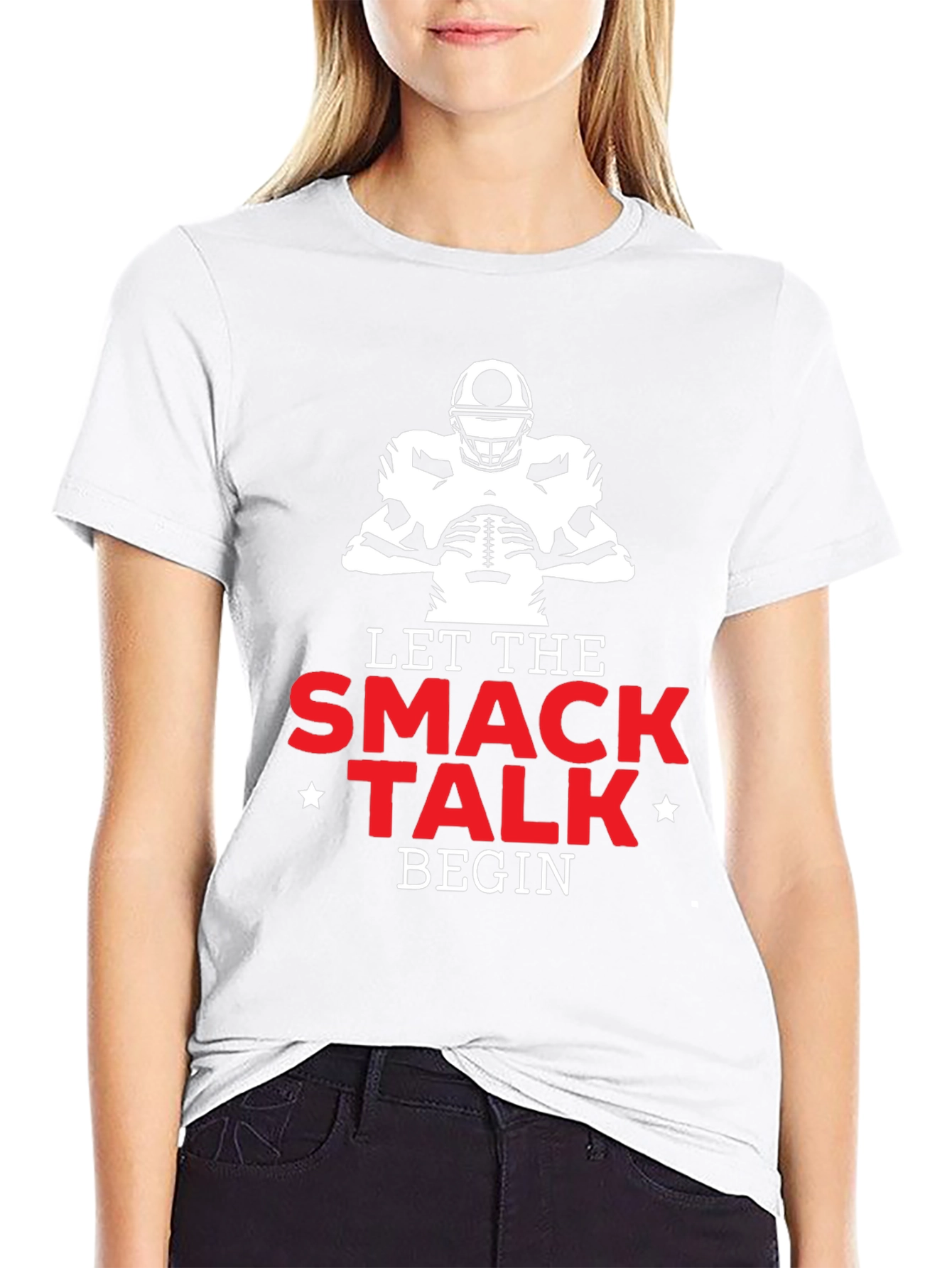 Let The Smack Talk Begin Football T-Shirt