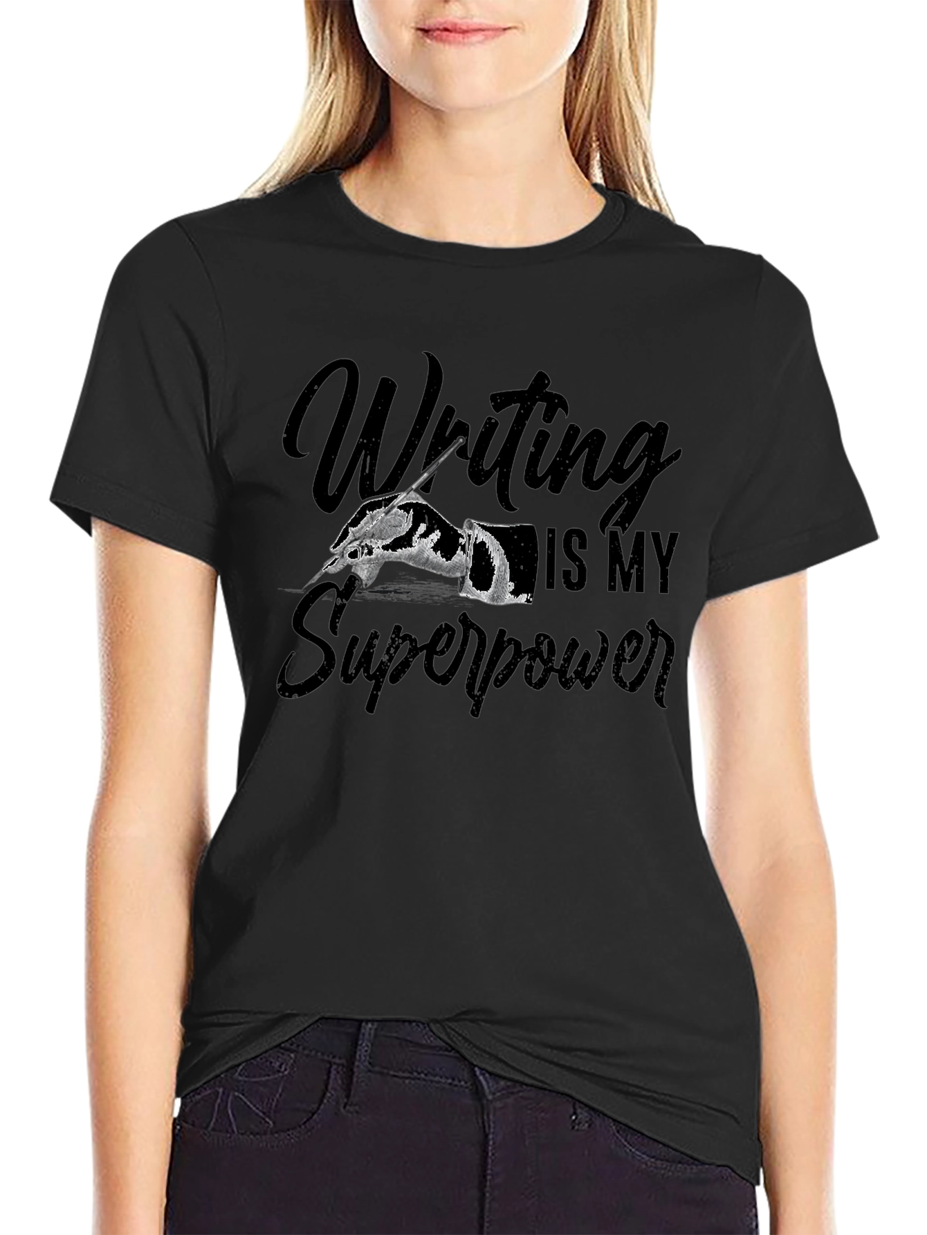 Writing is My Superpower Graphic Tee
