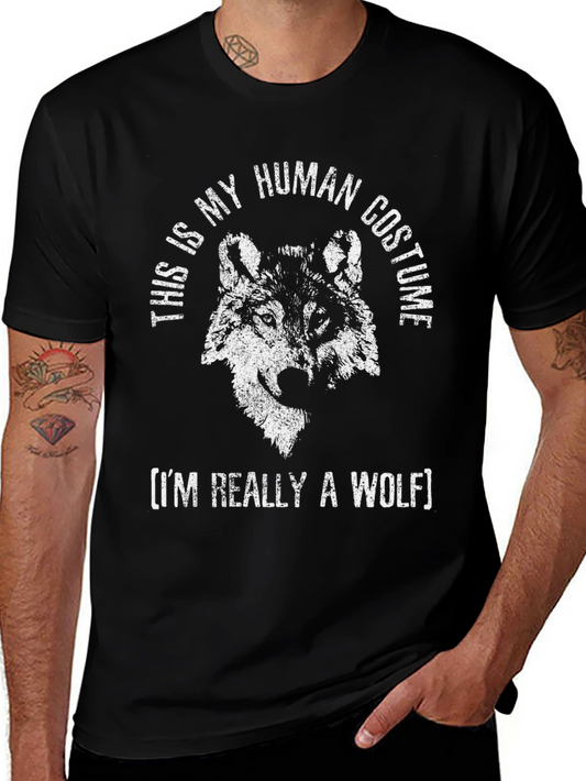 Wolf Costume Graphic Tee - Funny Animal Lover Shirt