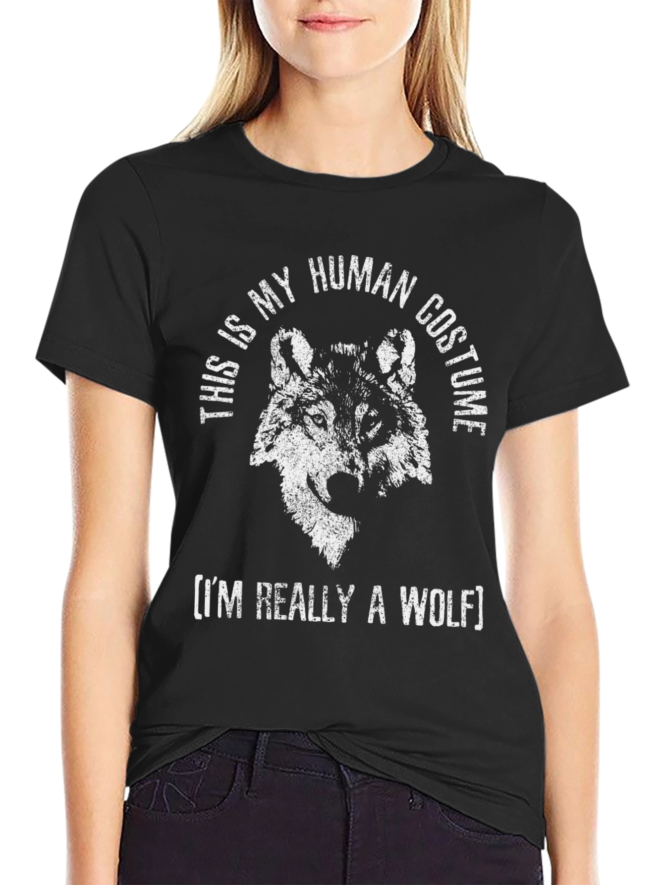 Wolf Costume Graphic Tee - Funny Animal Lover Shirt