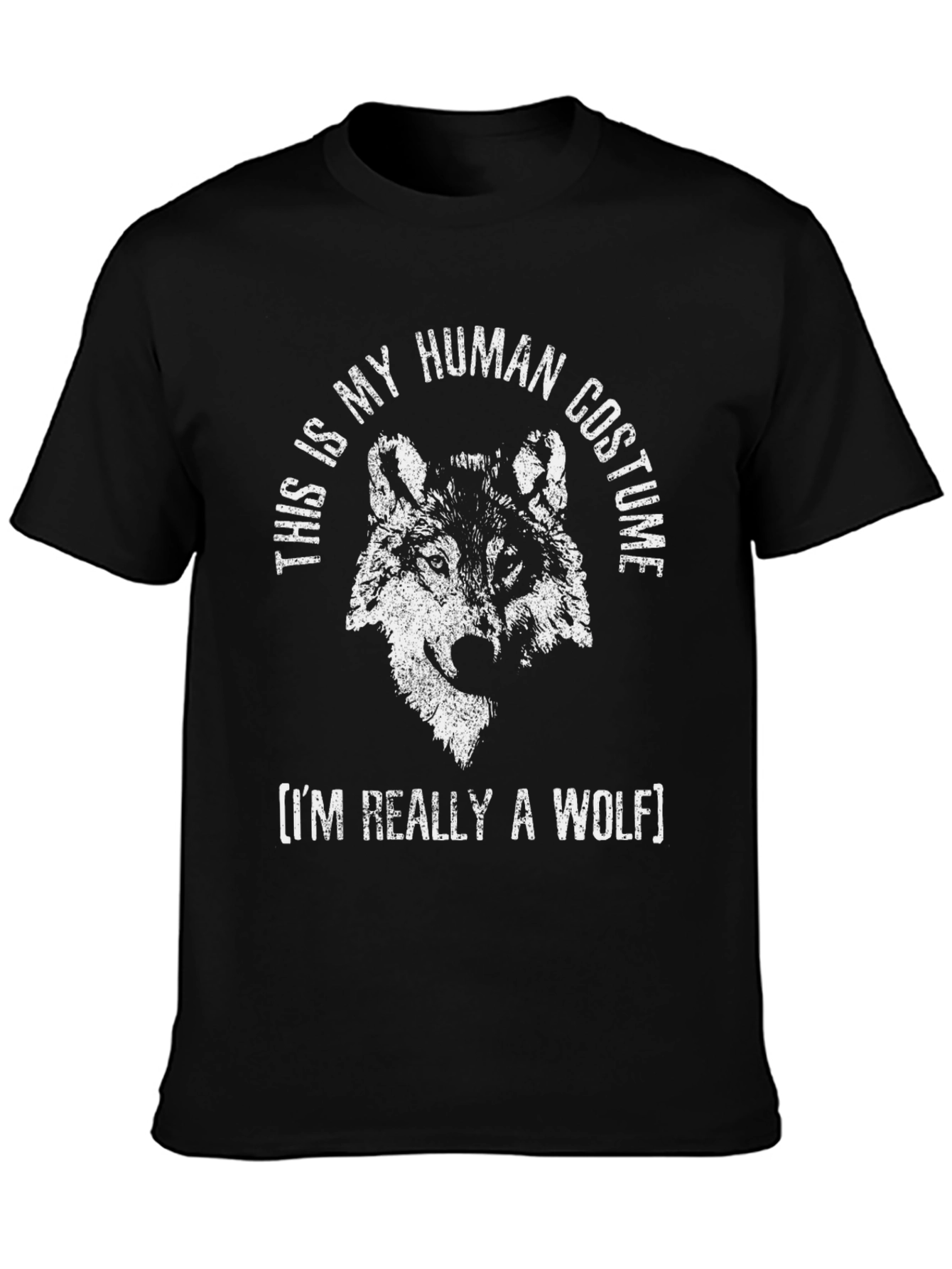 Wolf Costume Graphic Tee - Funny Animal Lover Shirt