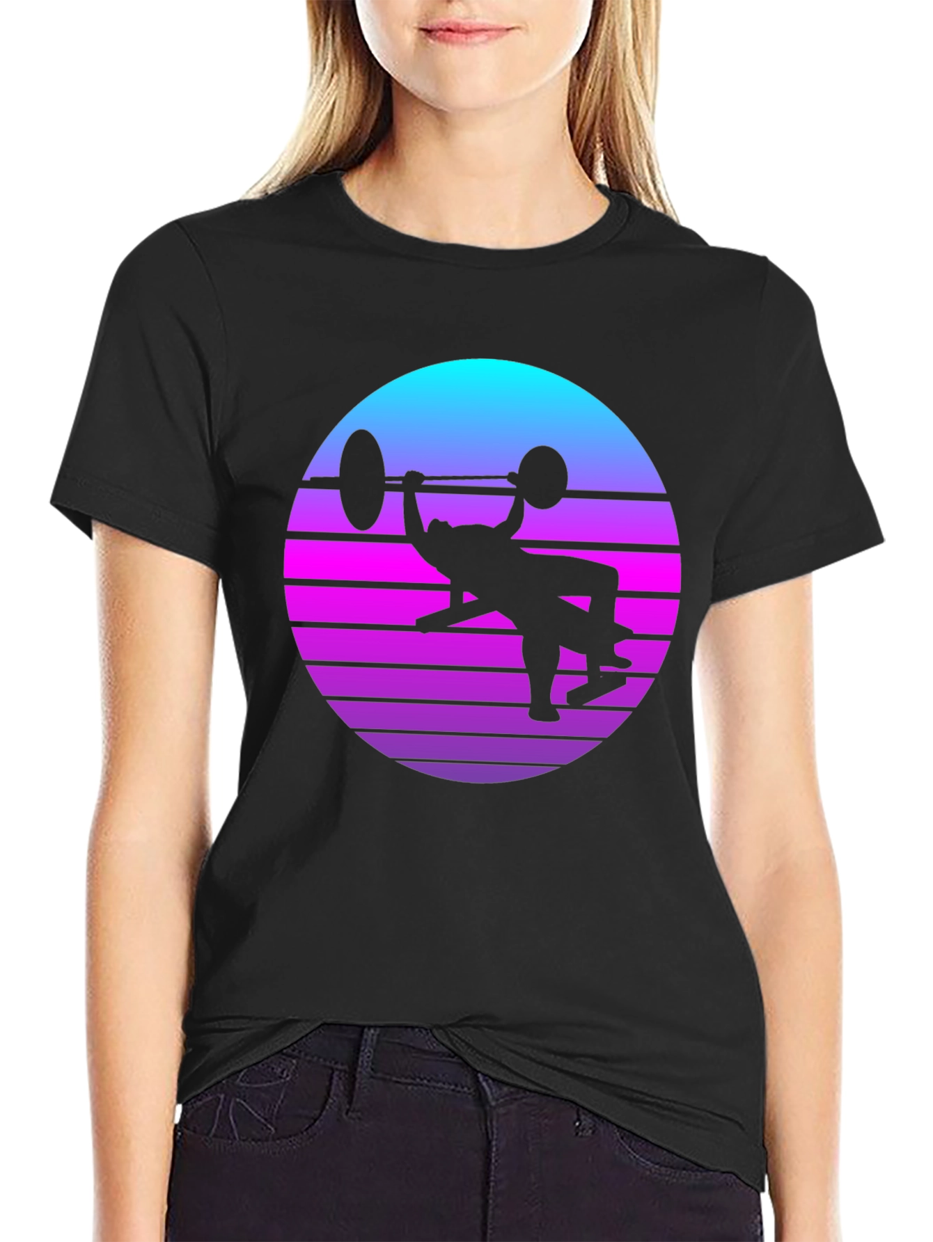 Retro Sunset Workout T-Shirt