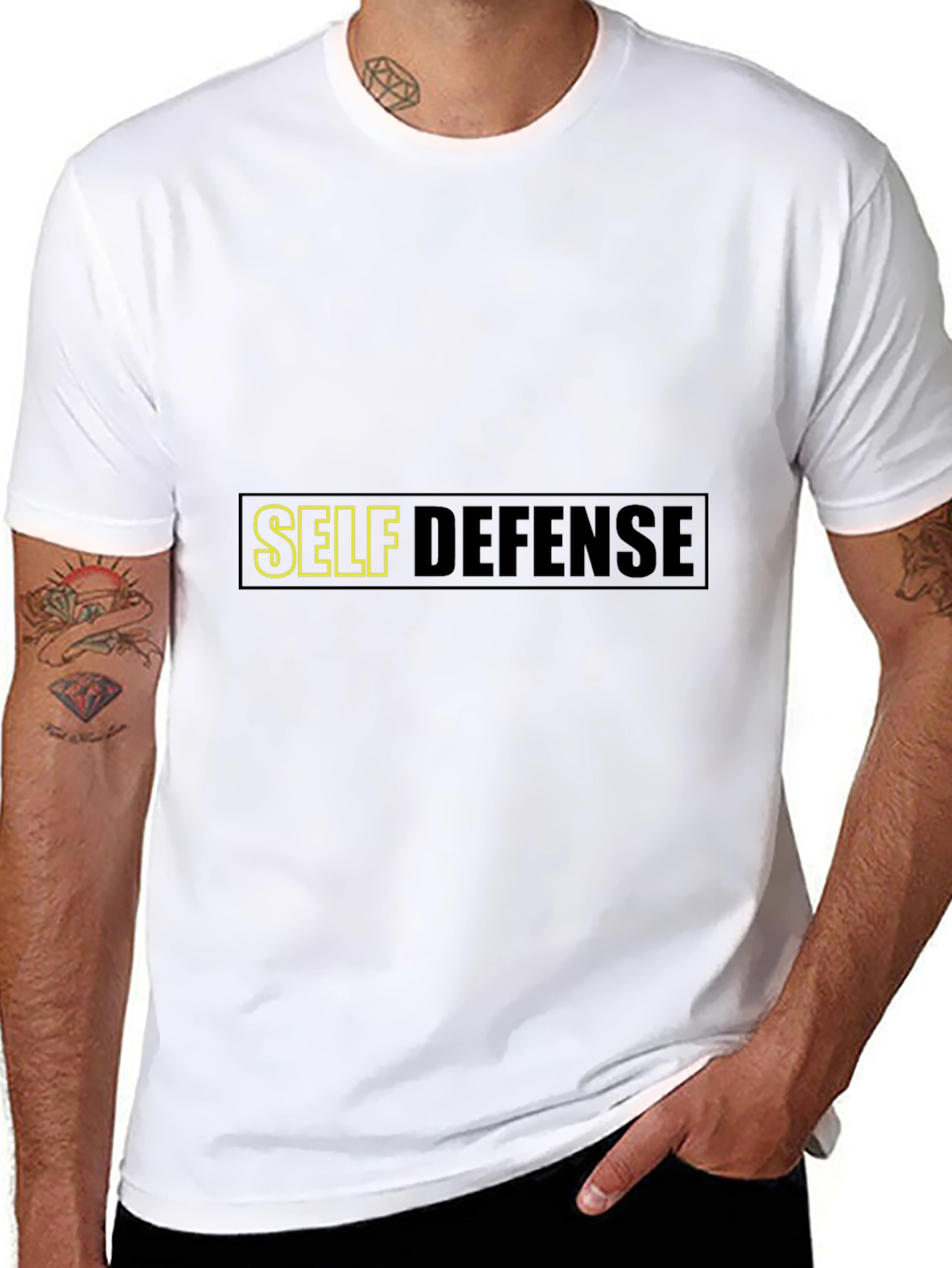Self Defense Black T-Shirt