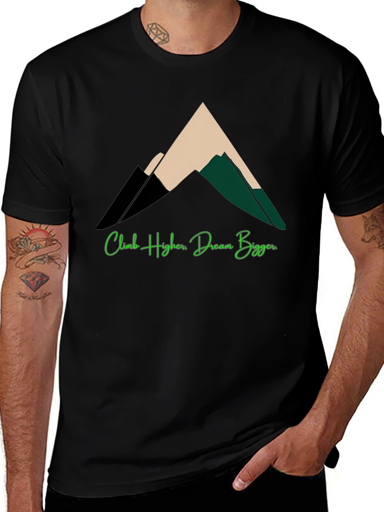 Climb Higher Dream Bigger Graphic Tee