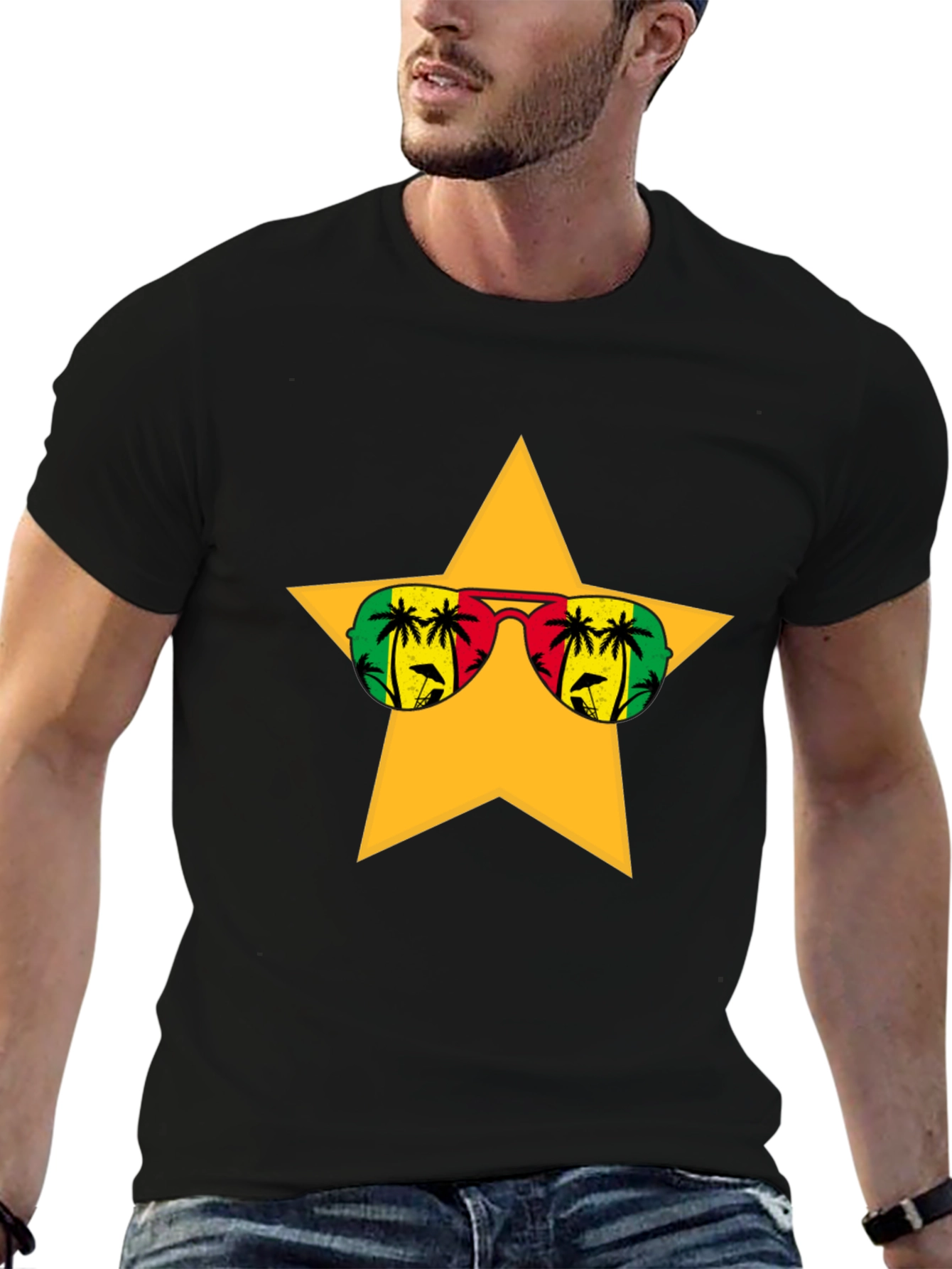 Star Sunglasses T-Shirt - Island Vibes