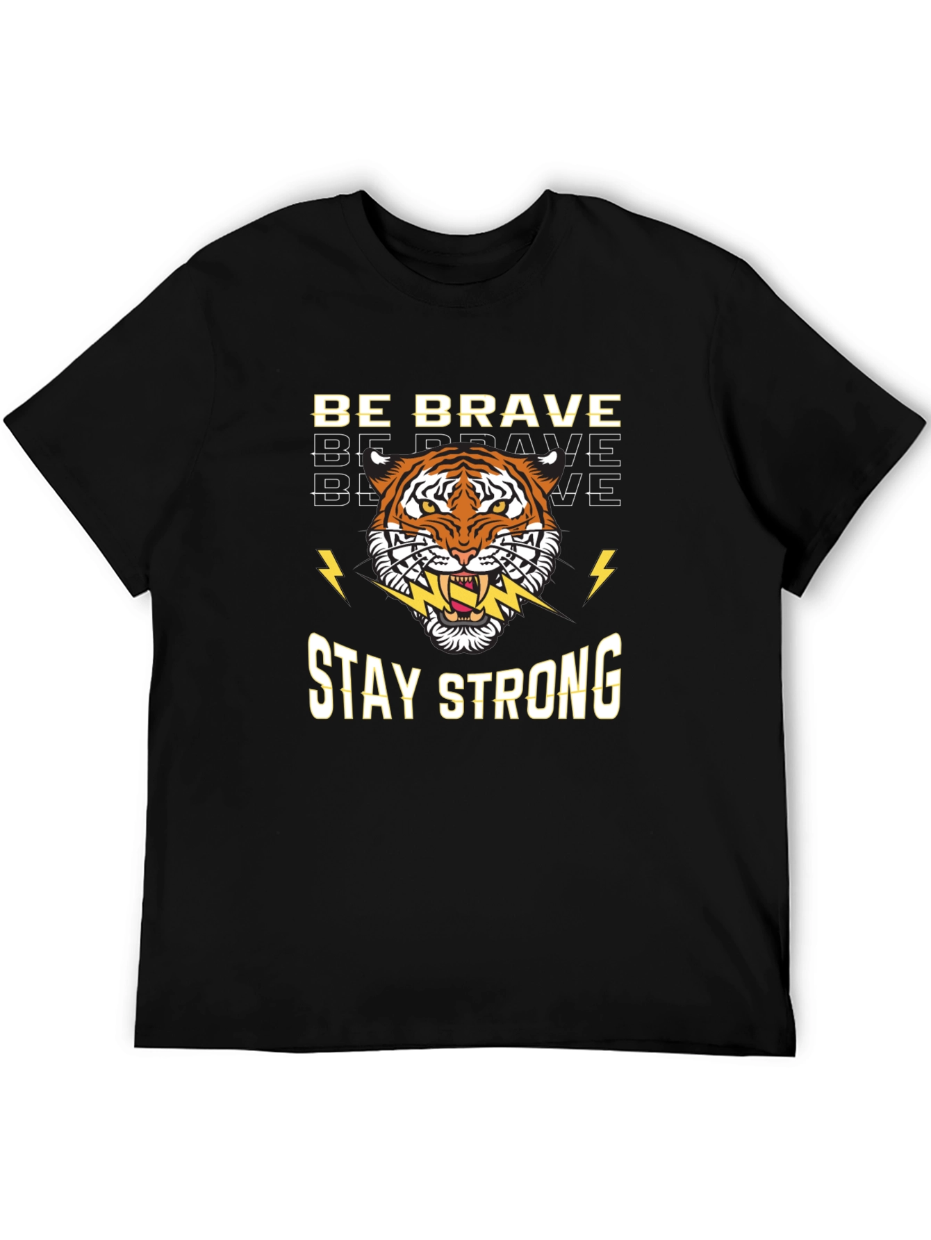 Be Brave Stay Strong Tiger Graphic Tee