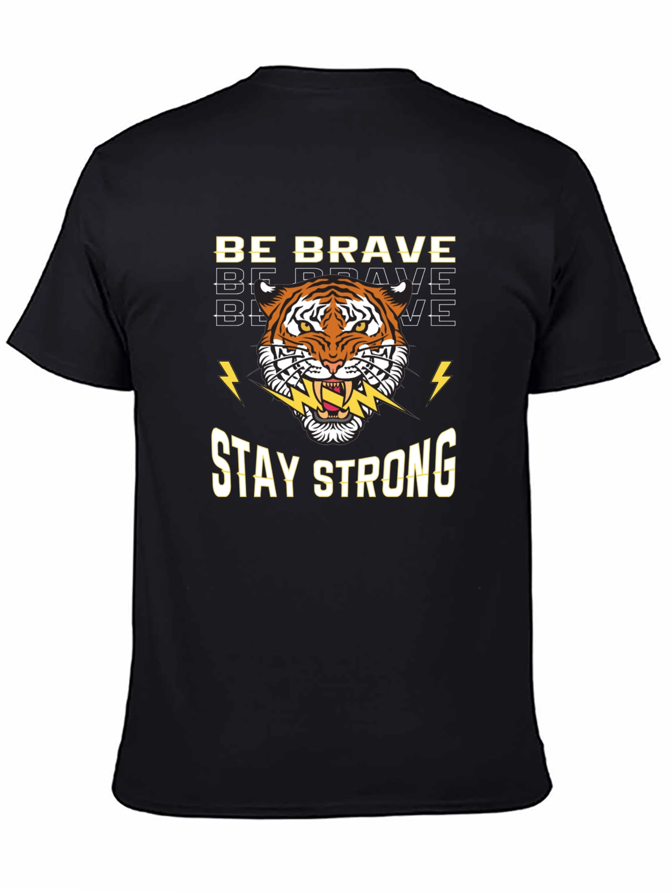 Be Brave Stay Strong Tiger Graphic Tee