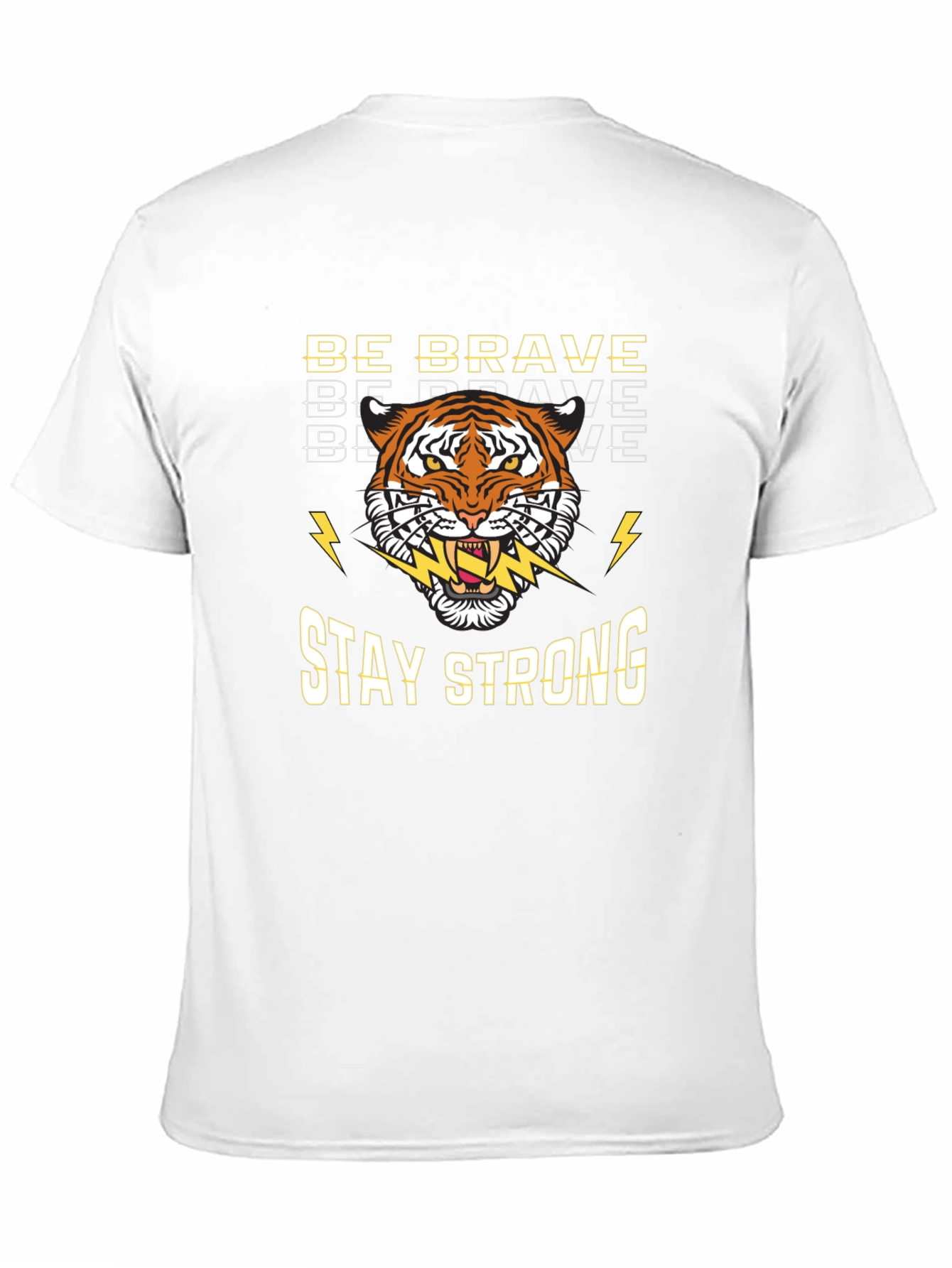 Be Brave Stay Strong Tiger Graphic Tee